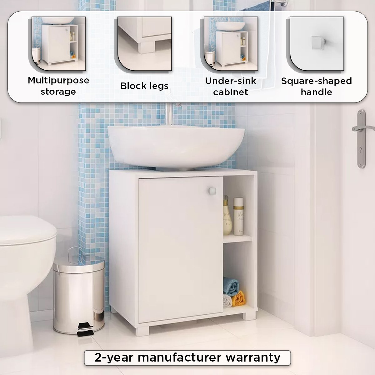 خزانة حمام بباب واحد من بيانكا لوندرينا-hbxdecorandfurnishings-bathroomaccessories-bathroomstorage-image-4
