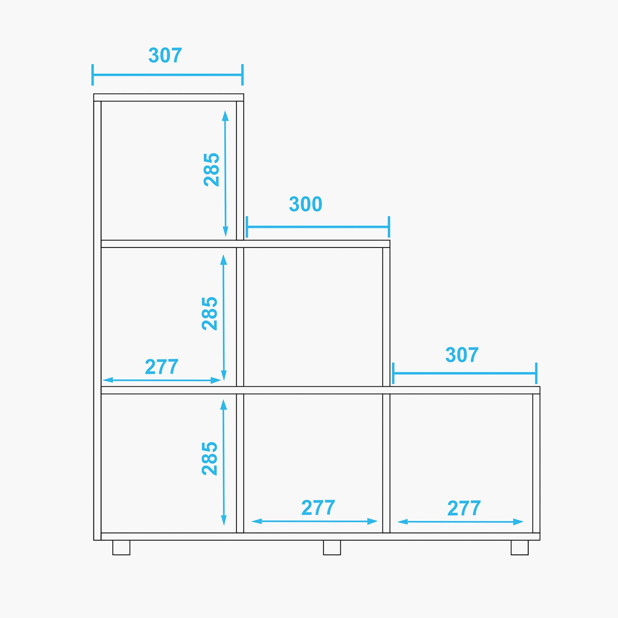 خزانة كتب 6 مكعبات من بيانكا لوندرينا-hbxfurniture-office-bookcases-image-6