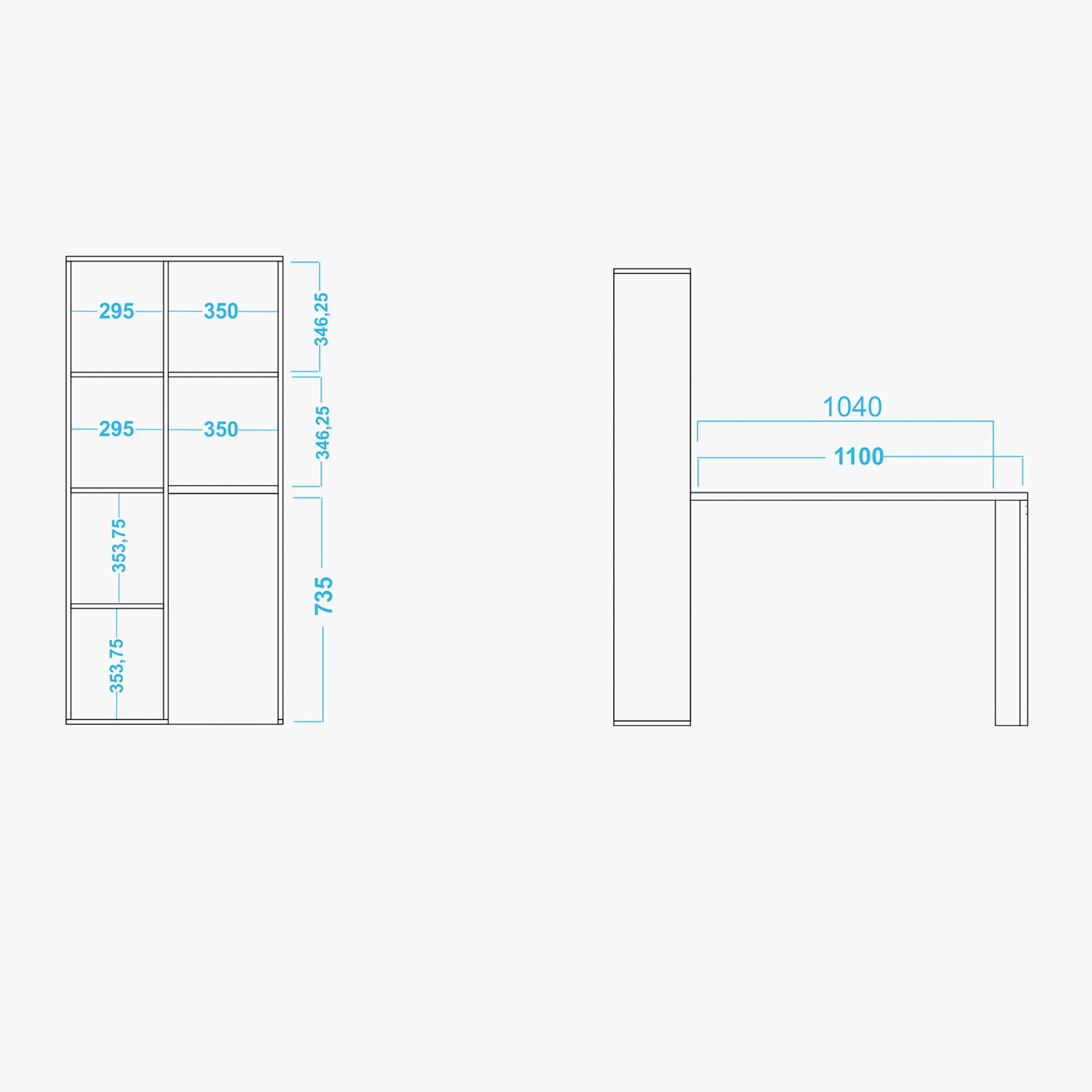 مكتب مع 8 مكعبات من بيانكا لوندرينا-hbxfurniture-office-desks-image-7