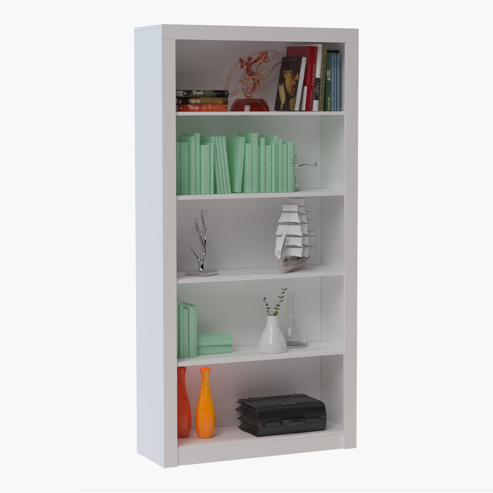 خزانة كتب 5 طبقات من بيانكا لوندرينا-hbxfurniture-office-bookcases-image-2