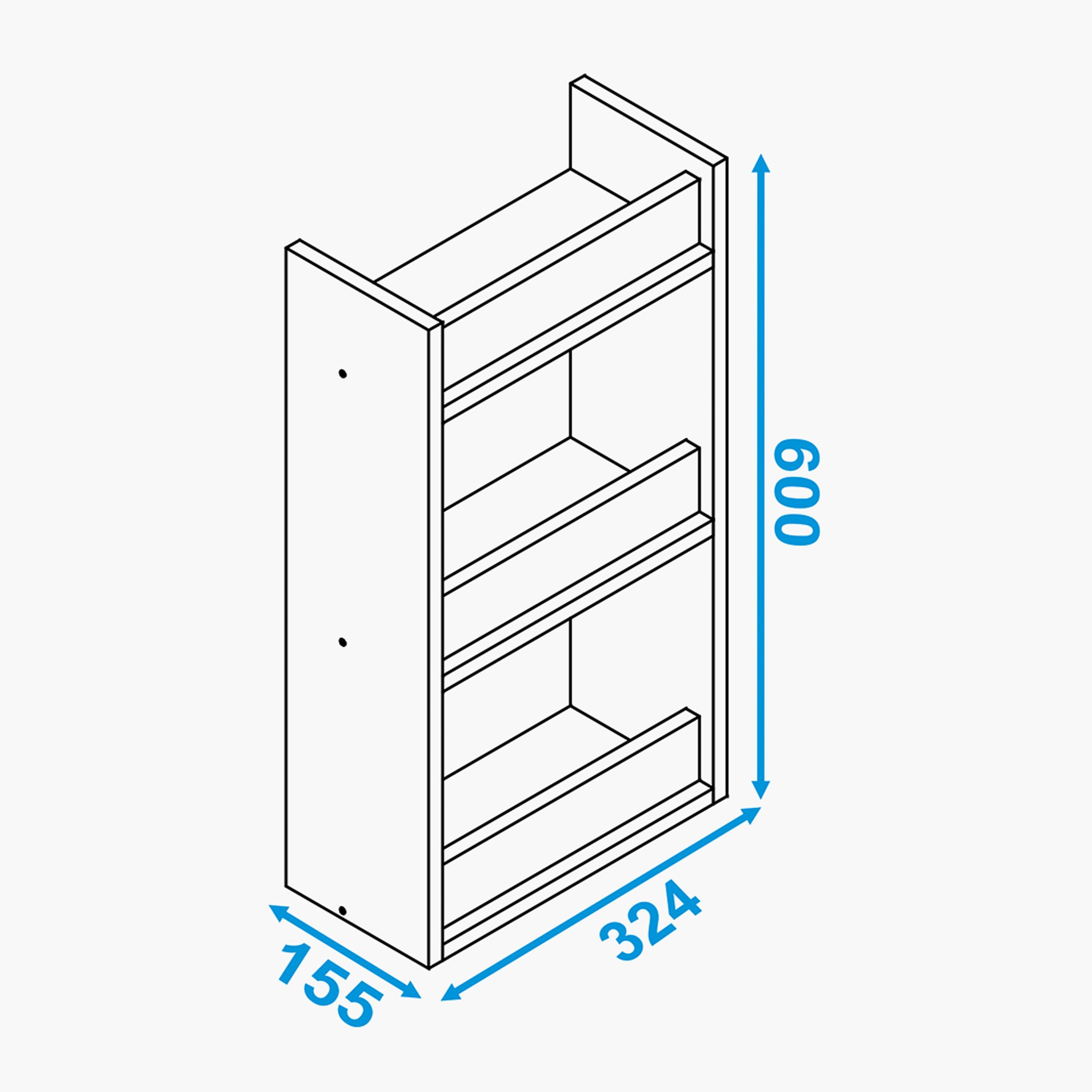 وحدة متعددة الاستخدامات 3 مستويات من بيانكا لوندرينا-hbxkitchen-kitchenware-kitchenracksandholders-image-6