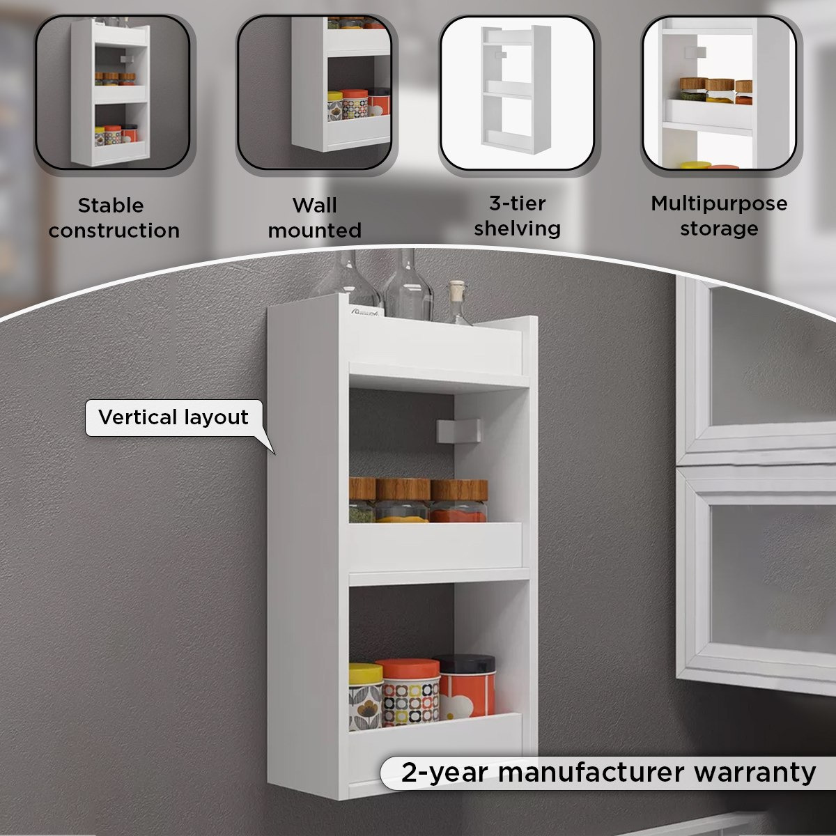 وحدة متعددة الاستخدامات 3 مستويات من بيانكا لوندرينا-hbxkitchen-kitchenware-kitchenracksandholders-image-4