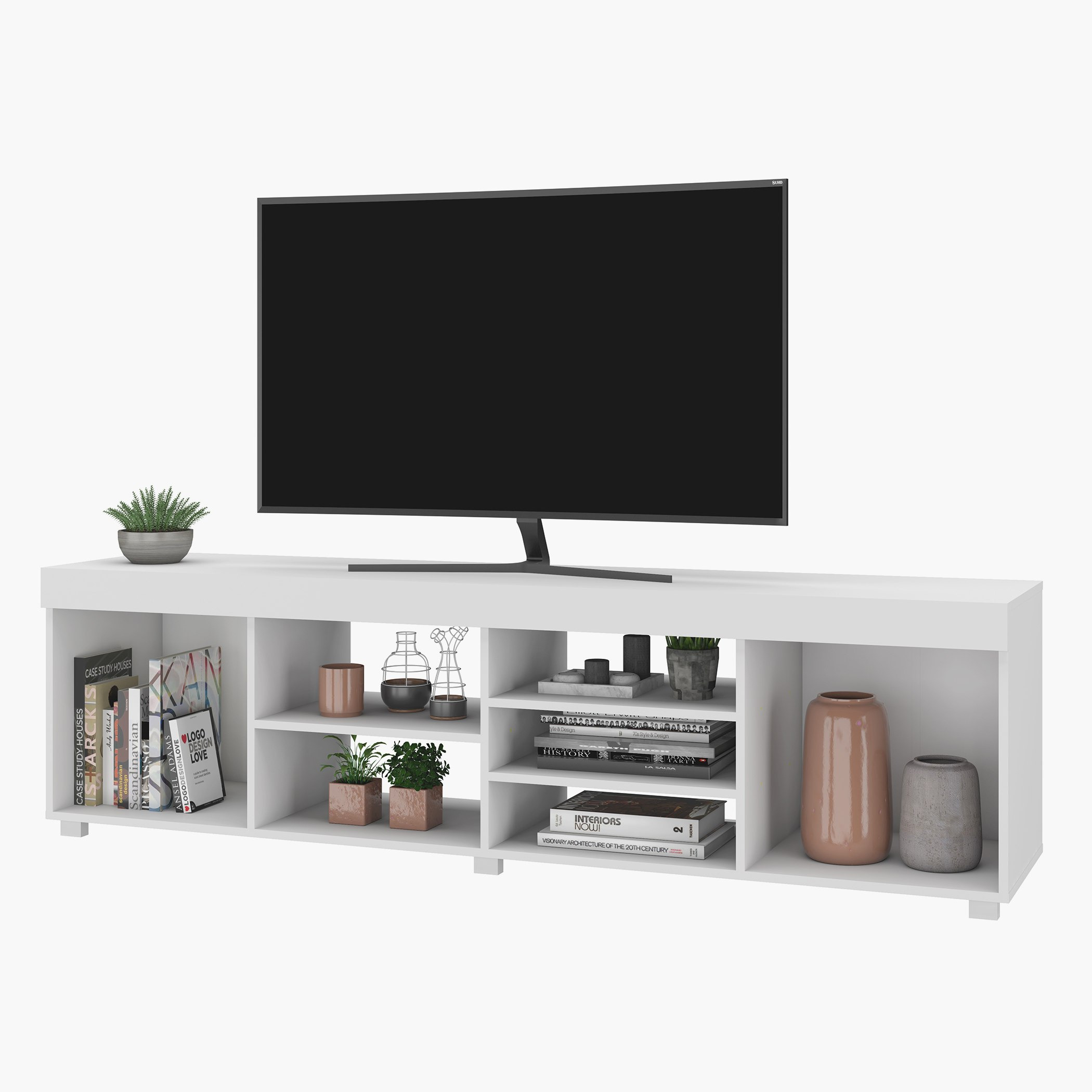 وحدة تلفاز حتى 70 بوصة متعددة الرفوف من بيانكا لوندرينا-hbxlivingroom-mediaunitsandstorage-tvunits-image-2