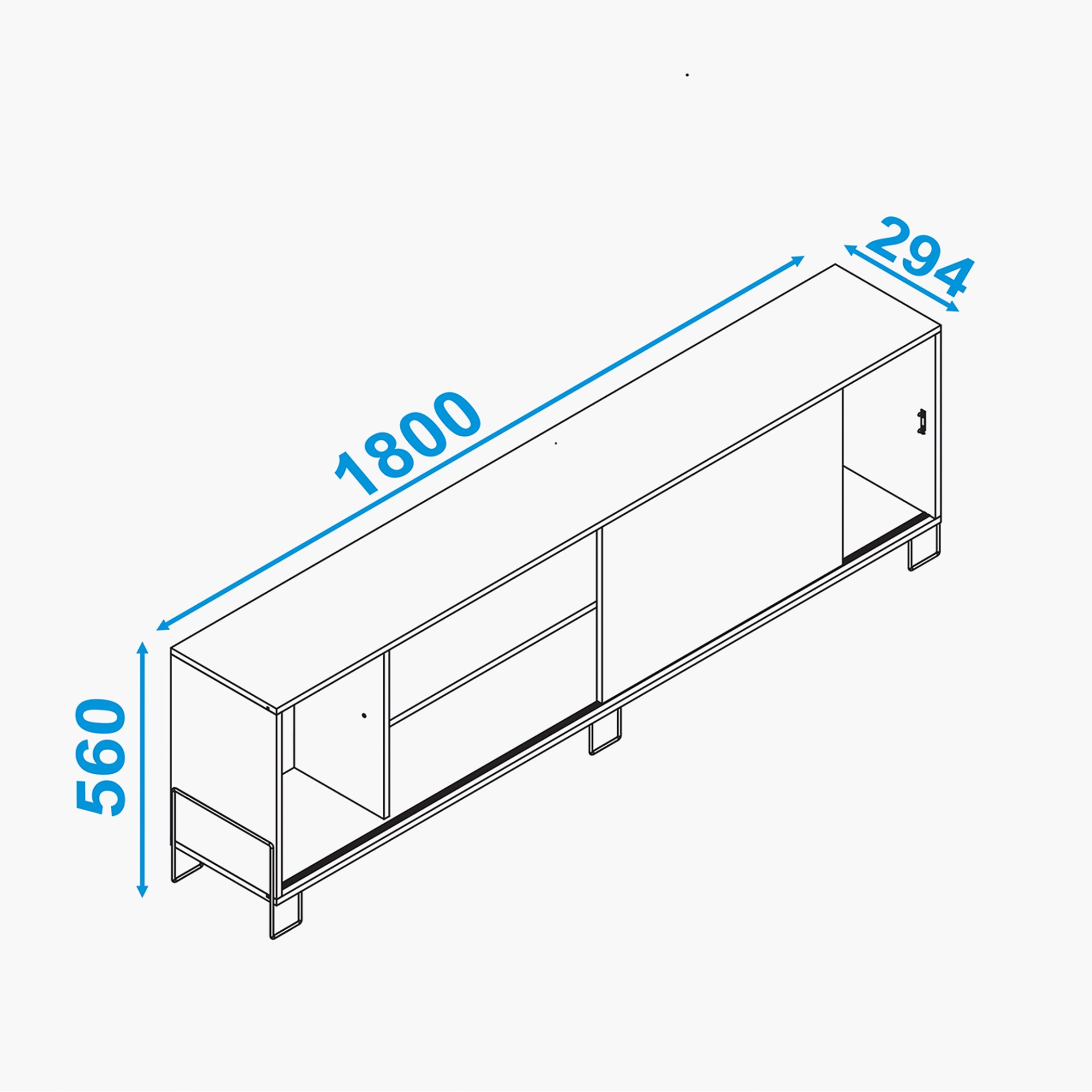وحدة تلفاز حتى 70 بوصة متعددة الرفوف من بيانكا لوندرينا-hbxlivingroom-mediaunitsandstorage-tvunits-image-5