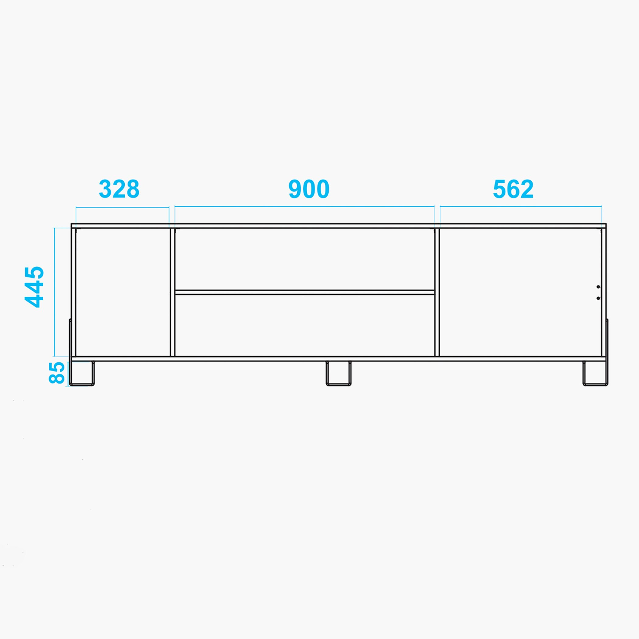 وحدة تلفاز حتى 70 بوصة متعددة الرفوف من بيانكا لوندرينا-hbxlivingroom-mediaunitsandstorage-tvunits-image-6