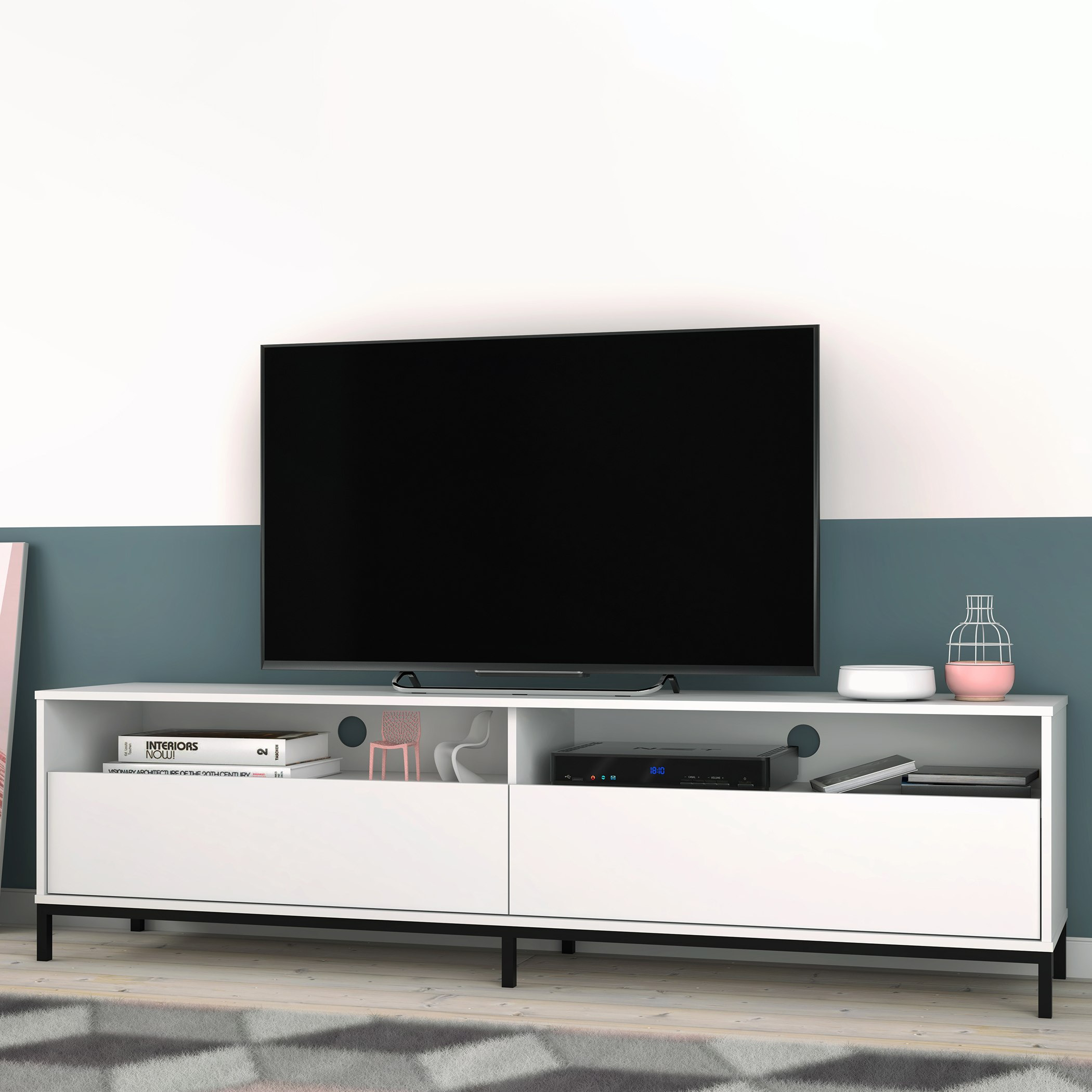 خزانة تلفاز حتى 70 بوصة بدرجين من بيانكا لوندرينا-hbxlivingroom-mediaunitsandstorage-tvunits-image-1