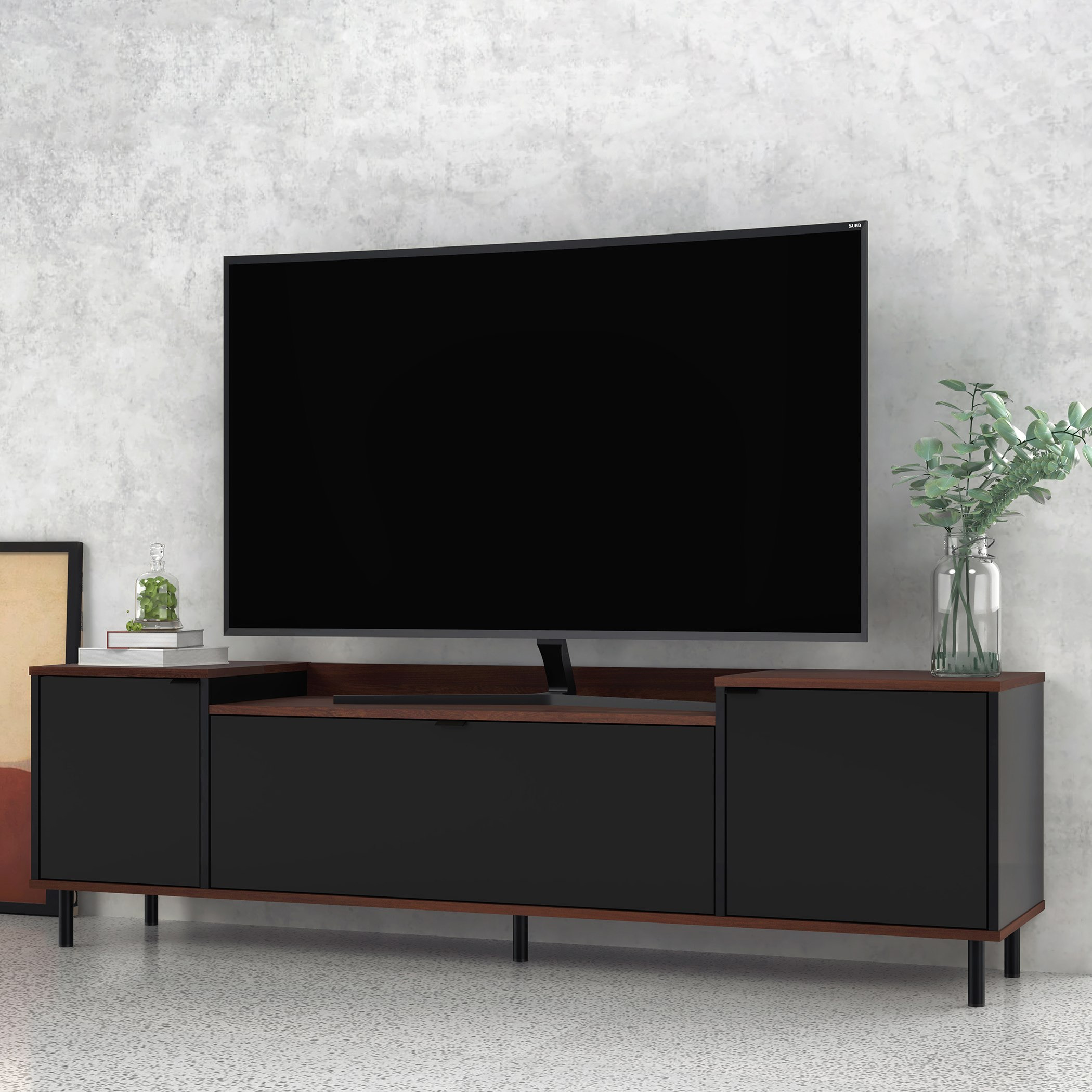 خزانة تلفاز حتى 70 بوصة ببابين ودرج من بيانكا لوندرينا-hbxlivingroom-mediaunitsandstorage-tvunits-image-1