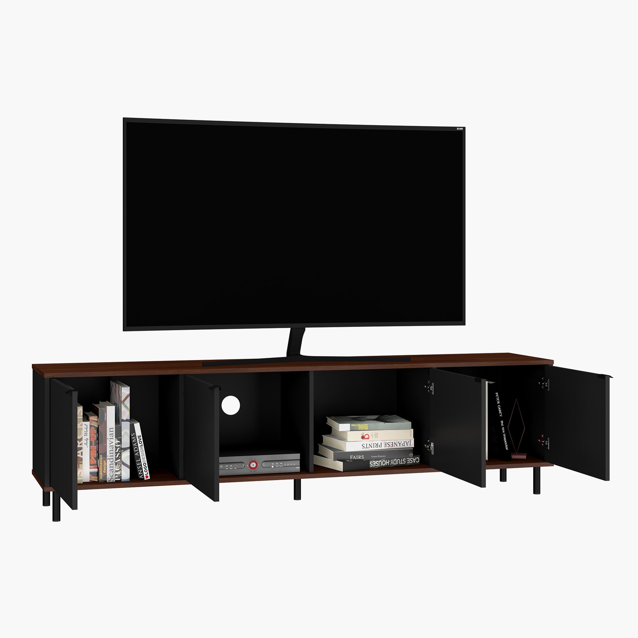خزانة تلفاز حتى 70 بوصة بـ4 أبواب من بيانكا لوندرينا-hbxlivingroom-mediaunitsandstorage-tvunits-image-4
