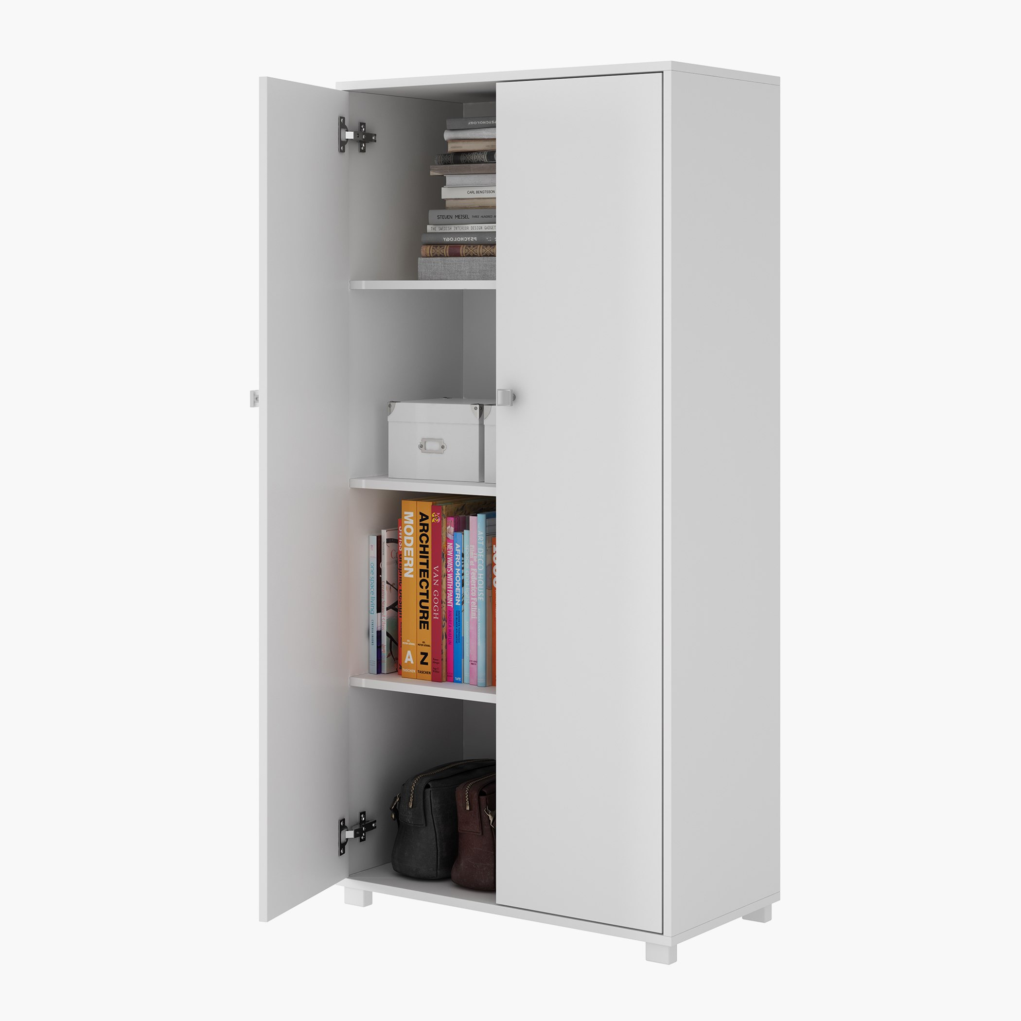 خزانة متعددة الاستخدامات ببابين من بيانكا لوندرينا-hbxfurniture-office-bookcases-image-2