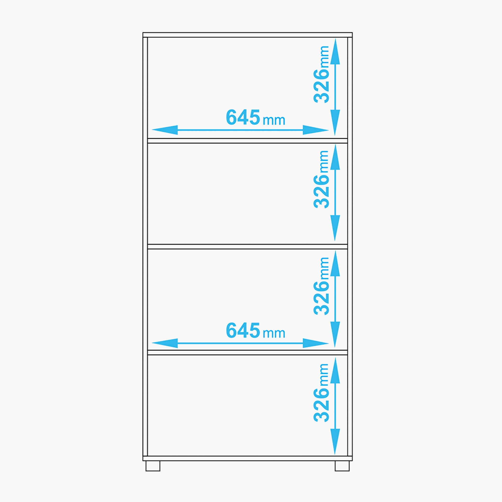 خزانة متعددة الاستخدامات ببابين من بيانكا لوندرينا-hbxfurniture-office-bookcases-image-6