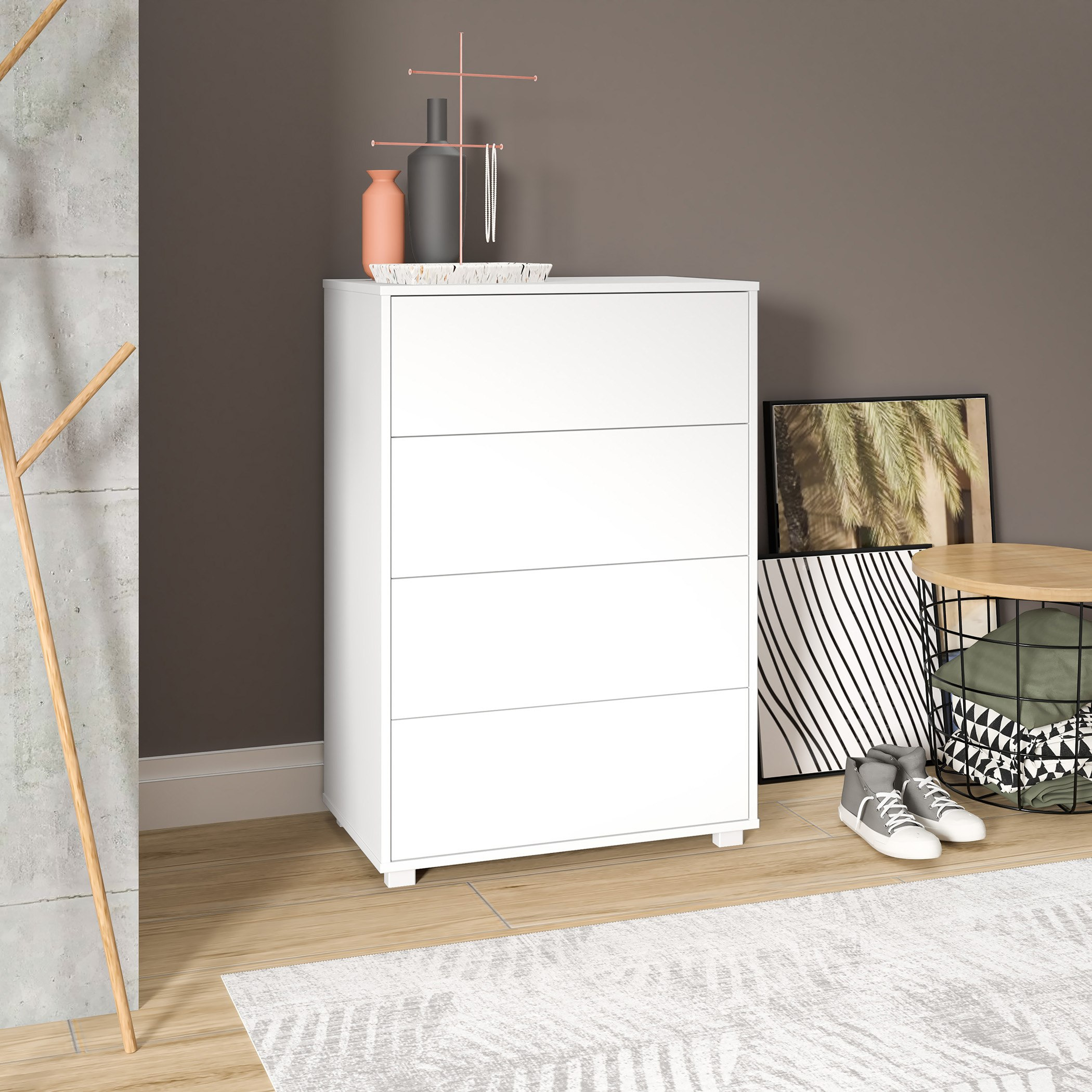 وحدة أحذية رفيعة تتسع لـ 15 زوجًا مع 4 أبواب من بيانكا لوندرينا-hbxbedroom-shoecabinetsandracks-image-1