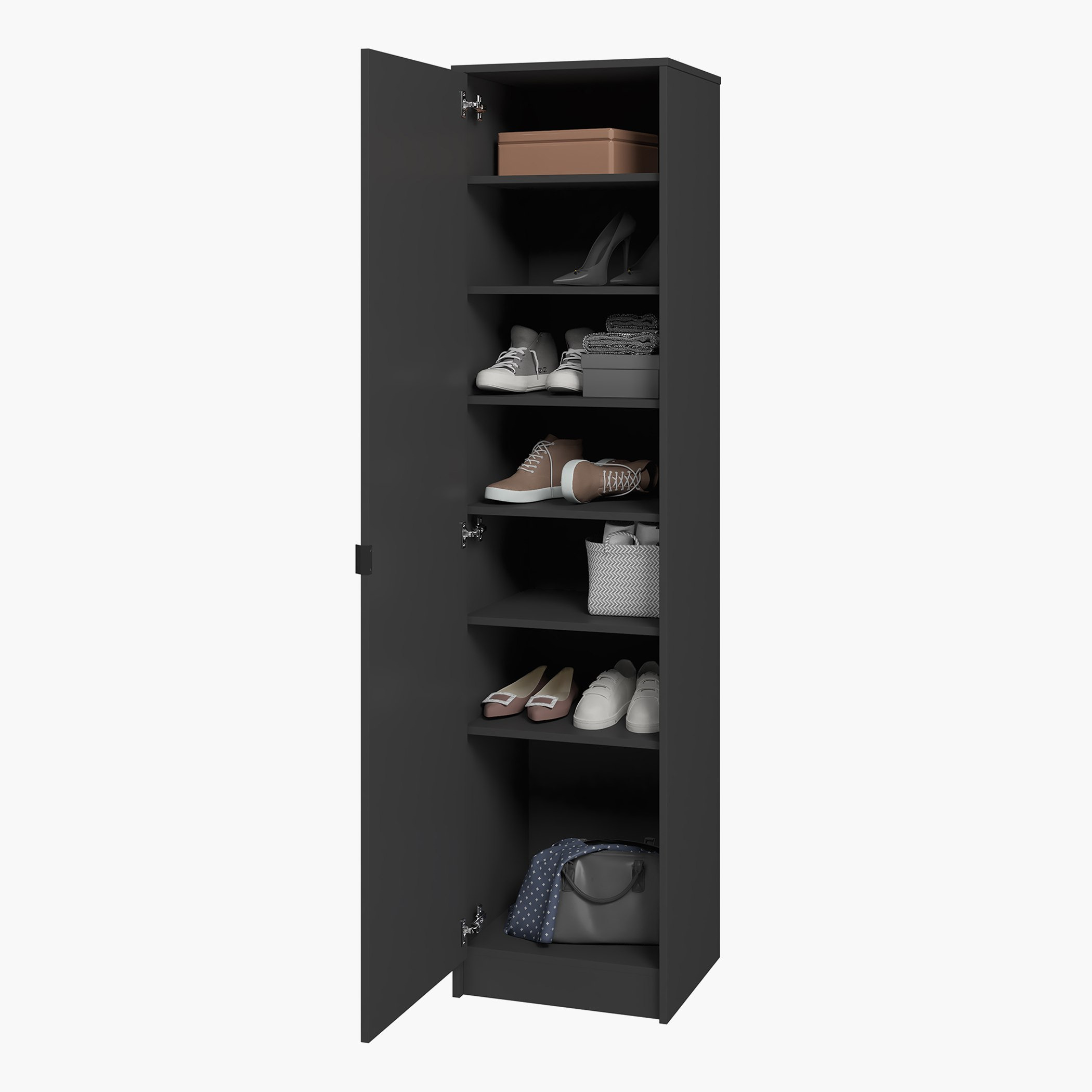 وحدة أحذية تتسع لـ14 زوجًا مع مرآة وباب من بيانكا لوندرينا-hbxbedroom-shoecabinetsandracks-image-8