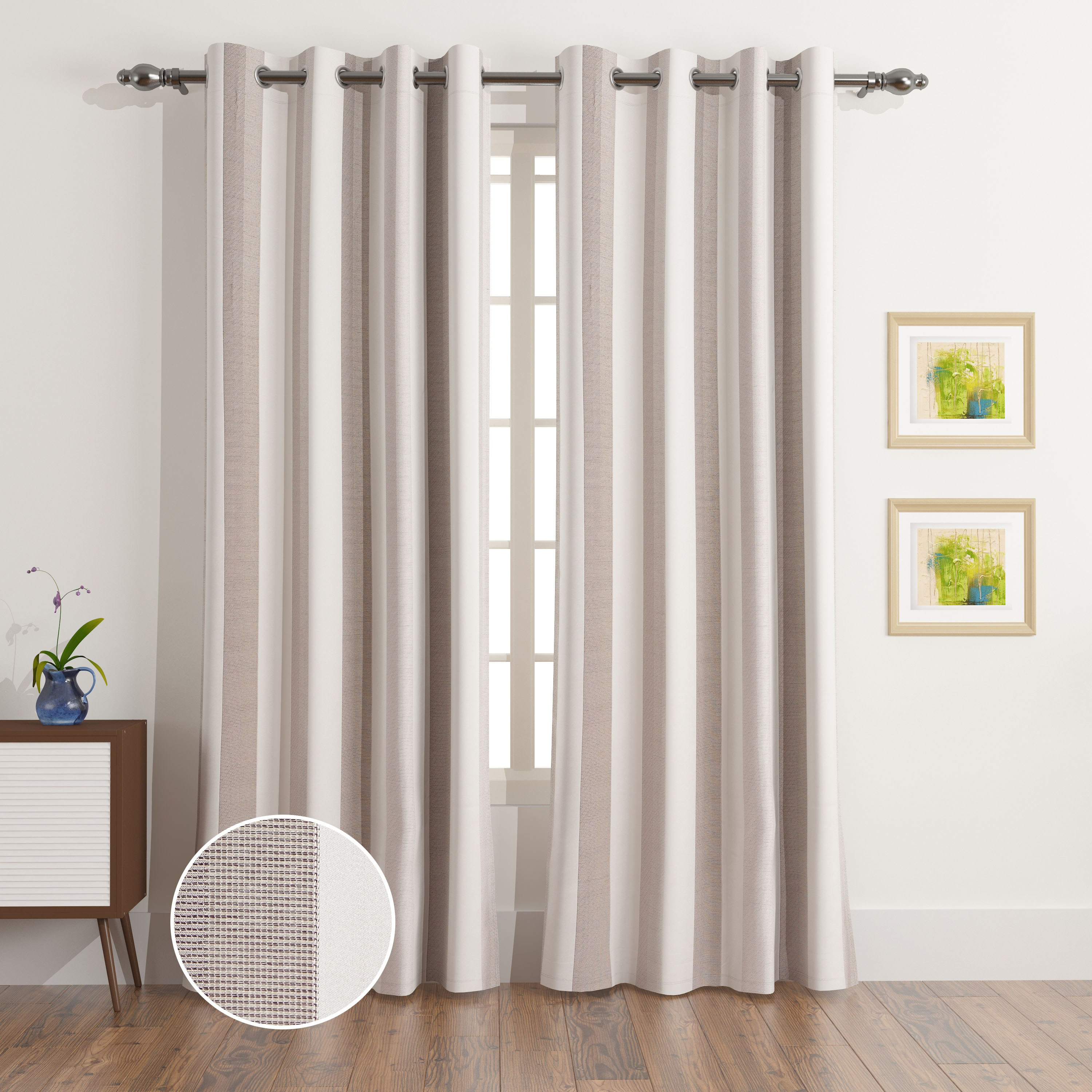 طقم ستائر جاكار قطعتين ريفا من نيو - 135x240 سم-hbxhomeware-hbxdecorandfurnishings-image-1