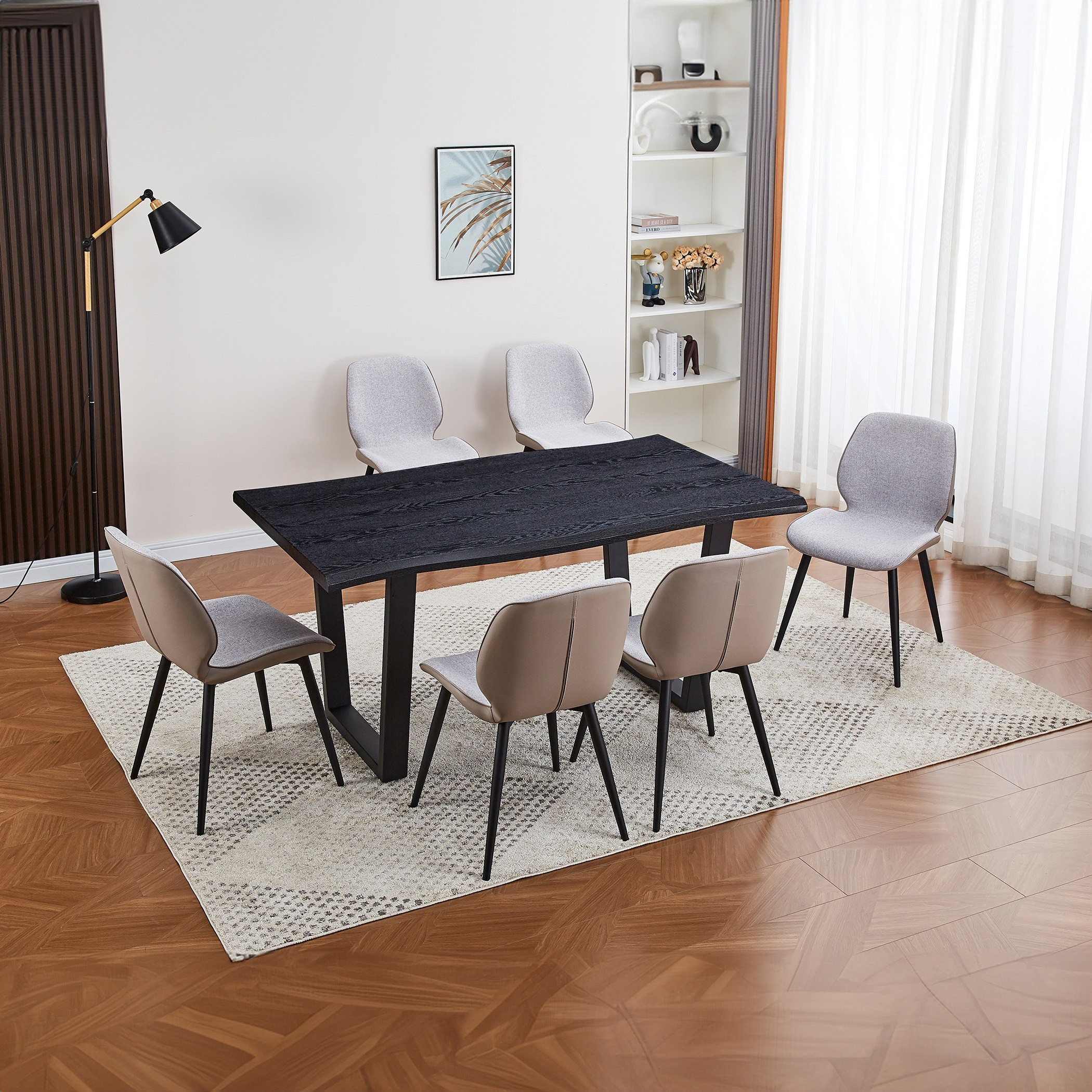 طقم سفرة 6 مقاعد - لاوسون-hbxfurniture-diningtablesandsets-diningsets-sixseater-image-1