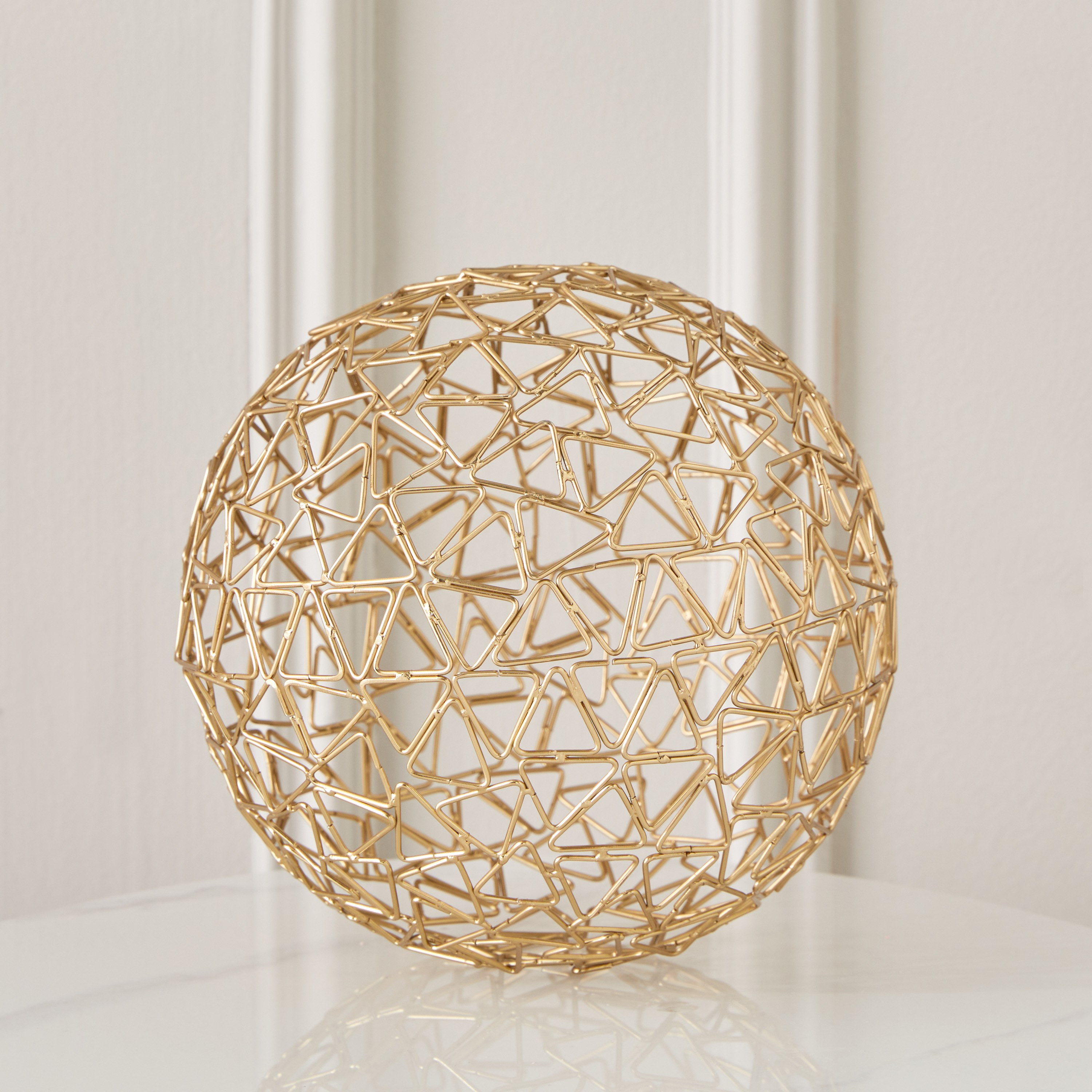كرة طاولة ديكور سلك معدنية من هيليكس - 20x20x20 سم-hbxhomeware-homedecor-figurinesandornaments-image-1