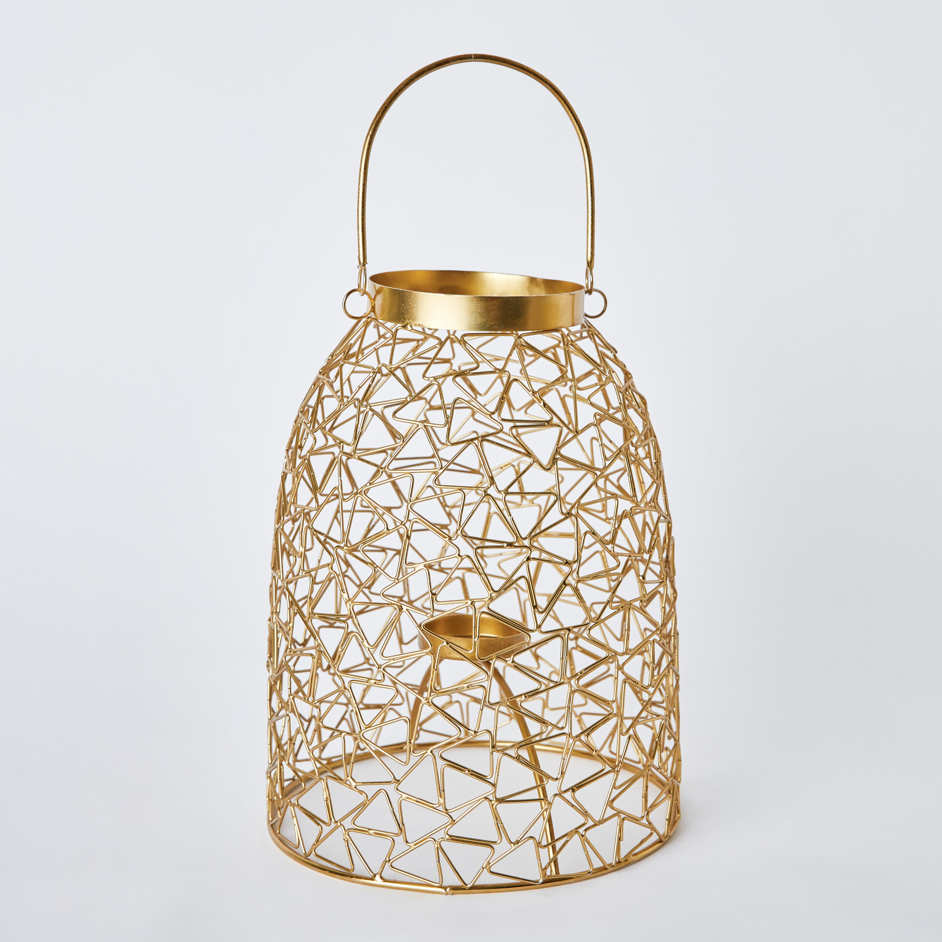 فانوس سلك معدني مع حامل شموع من هيليكس - 20x20x37 سم-hbxdecorandfurnishings-homeaccessories-lanterns-image-6