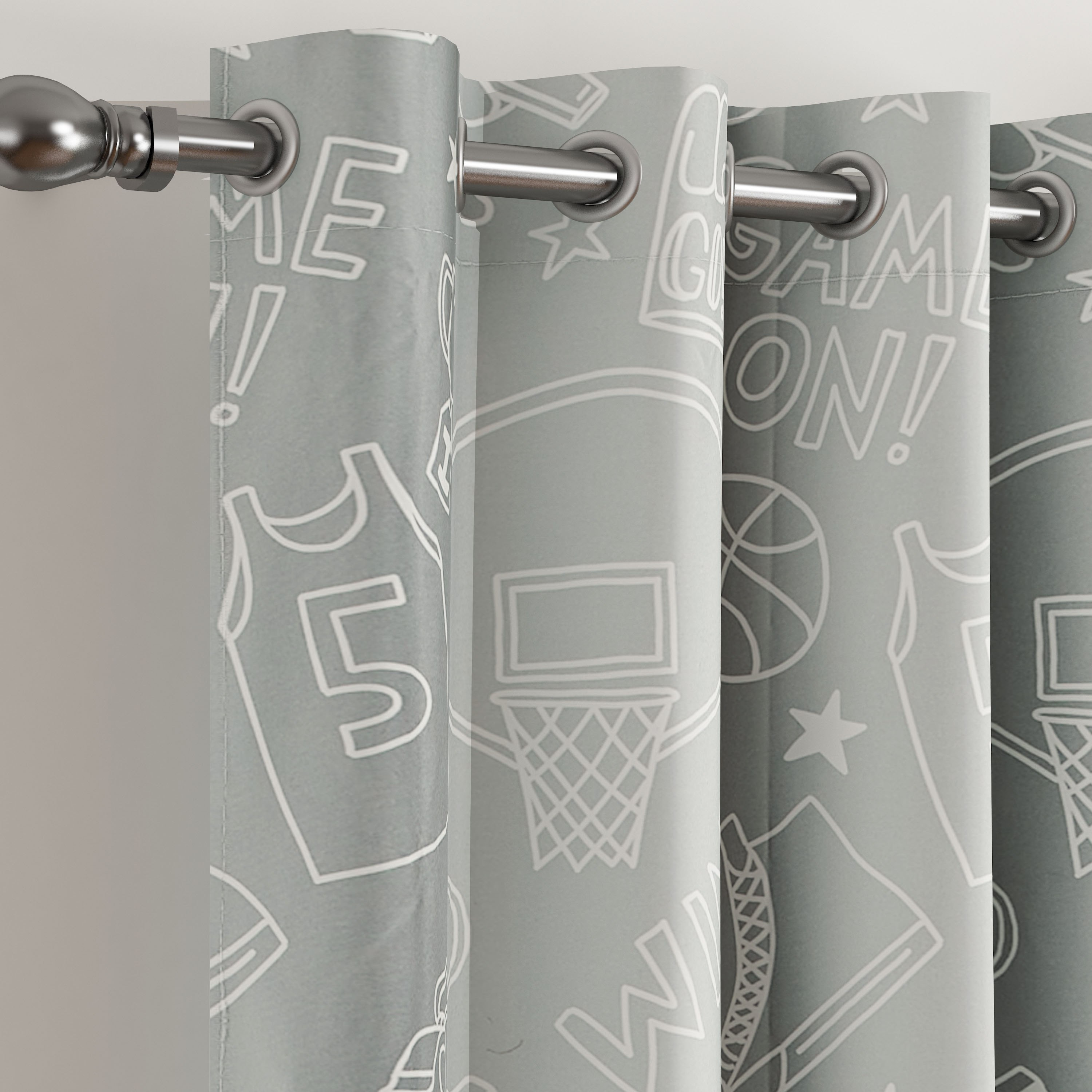 Arcade 2-Piece Team Play Blackout Curtain Set - 135x240 cm-hbxbedroom-windowcoverings-curtains-image-2