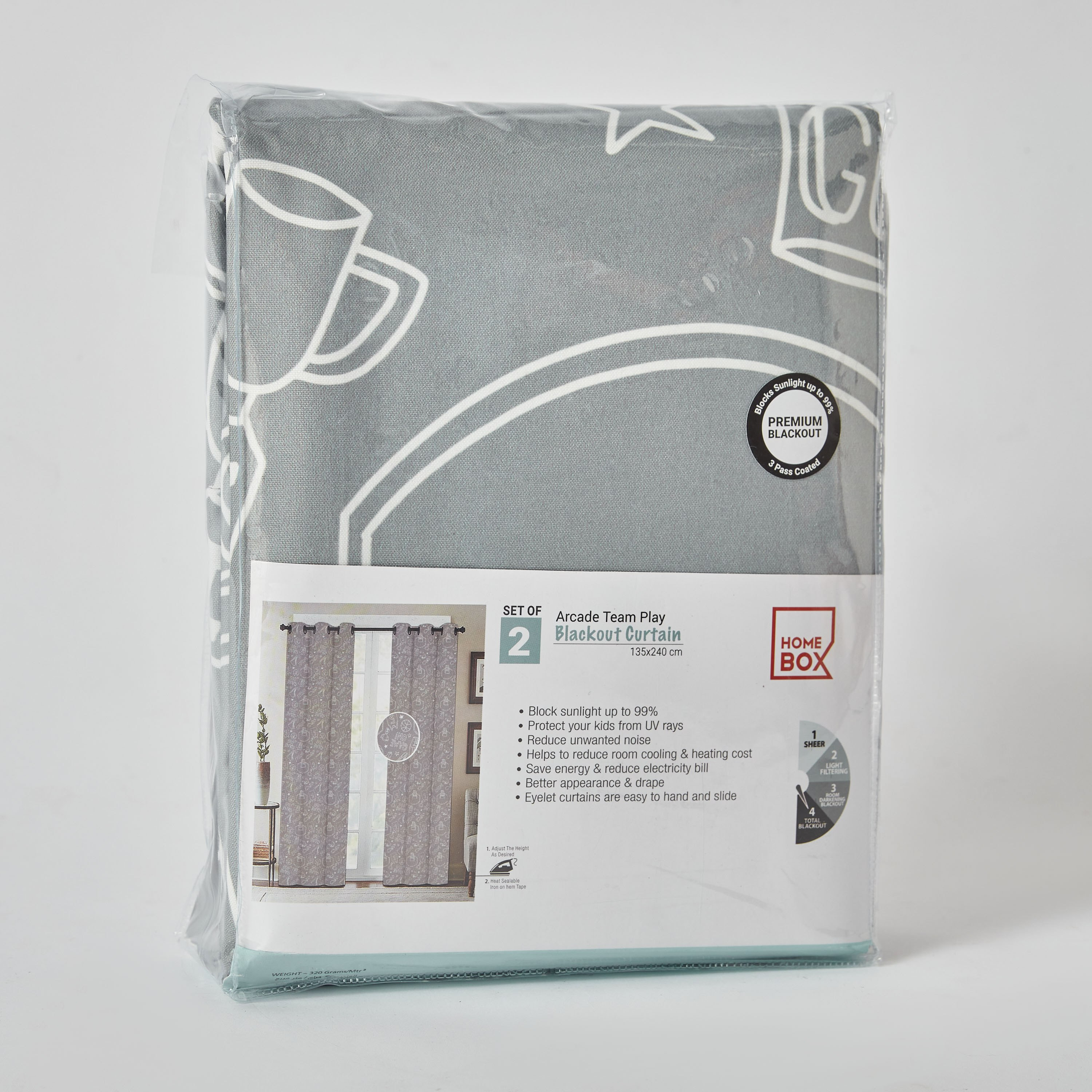 Arcade 2-Piece Team Play Blackout Curtain Set - 135x240 cm-hbxbedroom-windowcoverings-curtains-image-4