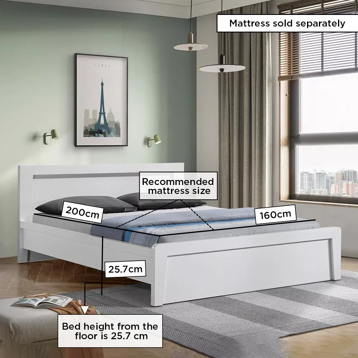 Kulltorp Plus Queen Bed - 160x200 cm-hbxbedroom-bedsandbedsets-beds-queen-image-5