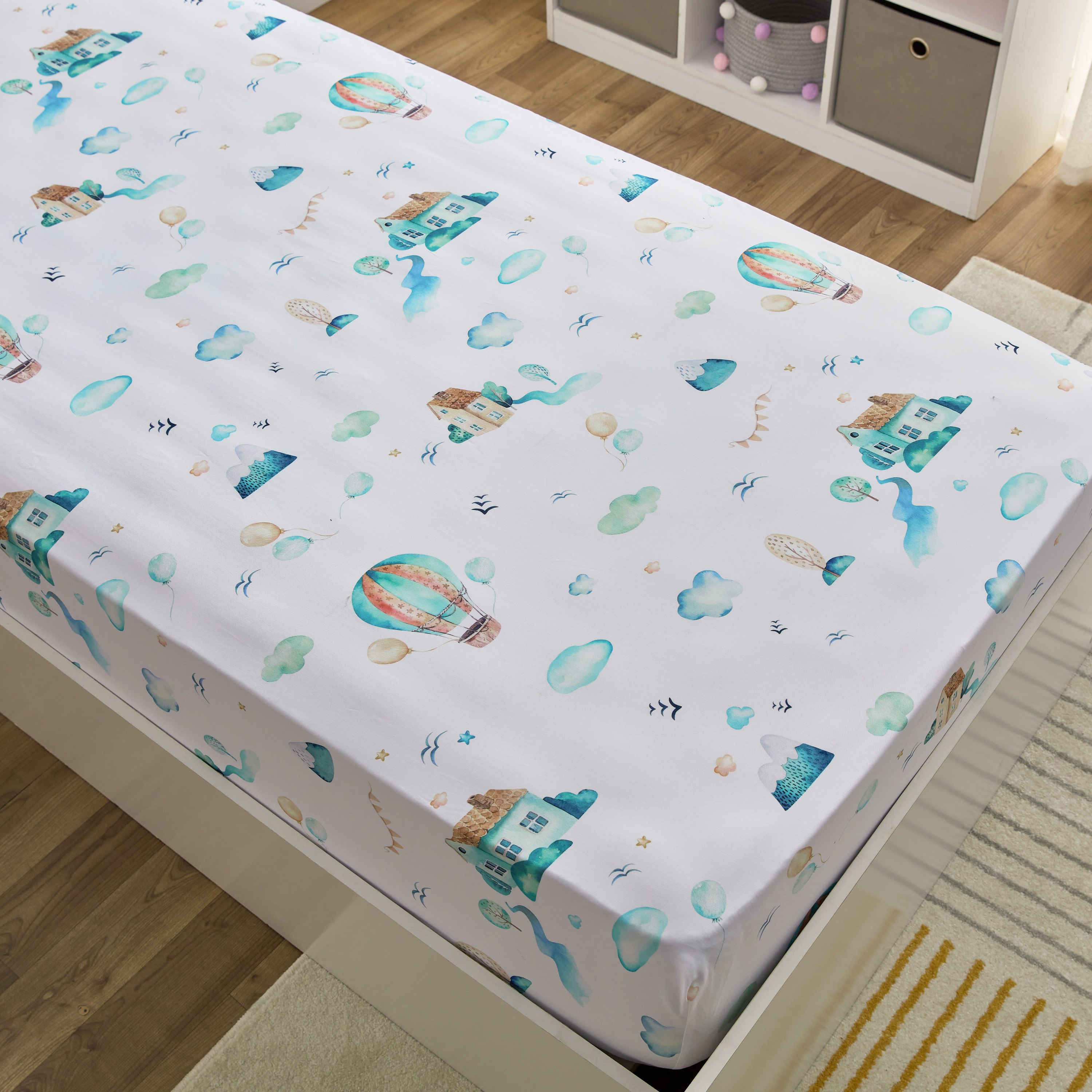 شرشف مطاطي فردي سادة من الألياف الدقيقة جويفل من بلاي لاند - 90x200+25 سم-hbxhomeware-hbxkidsandyouth-image-3