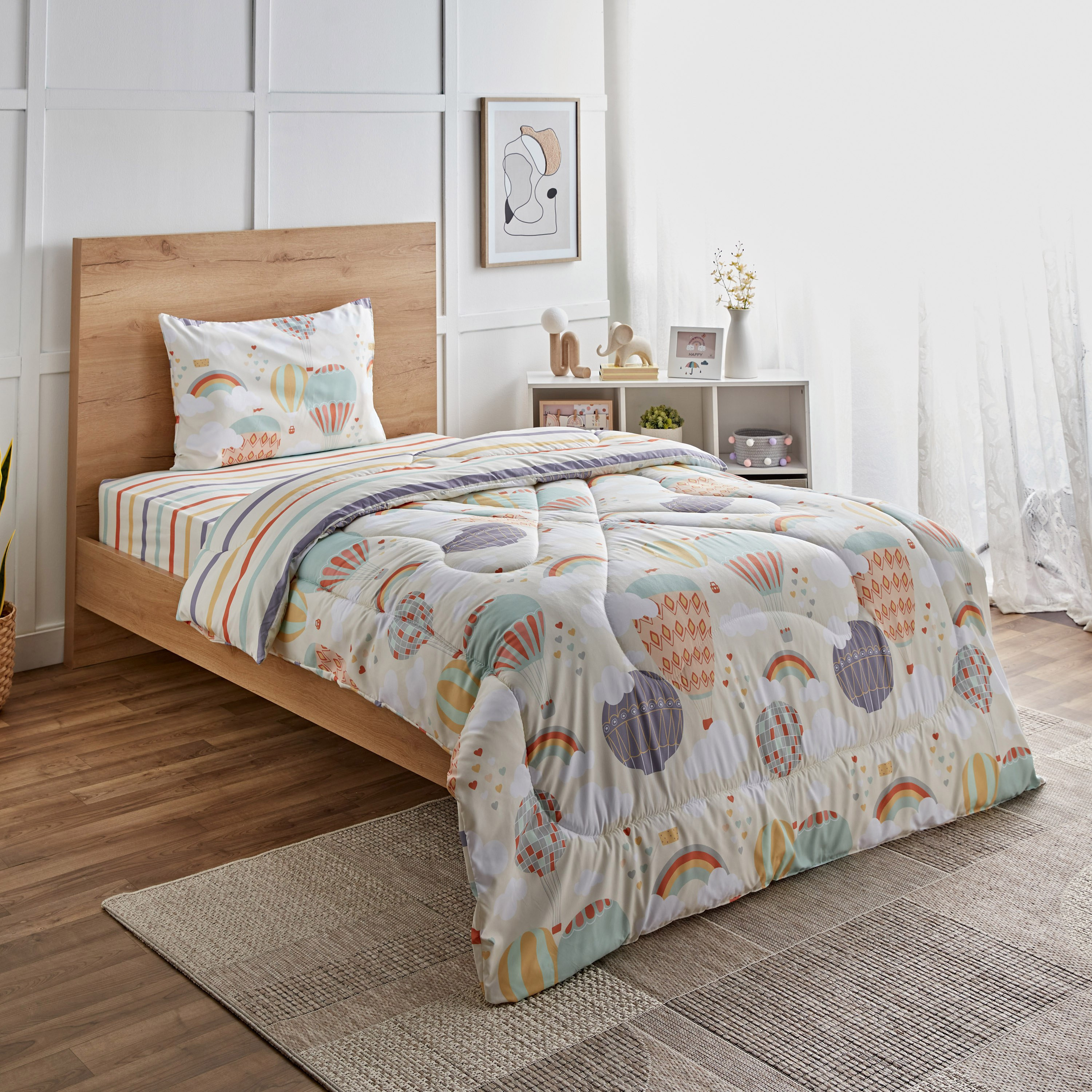 طقم لحاف توين ألياف دقيقة قطعتين إيفوريا من بلاي لاند -160x220 سم-hbxhomeware-hbxkidsandyouth-image-1