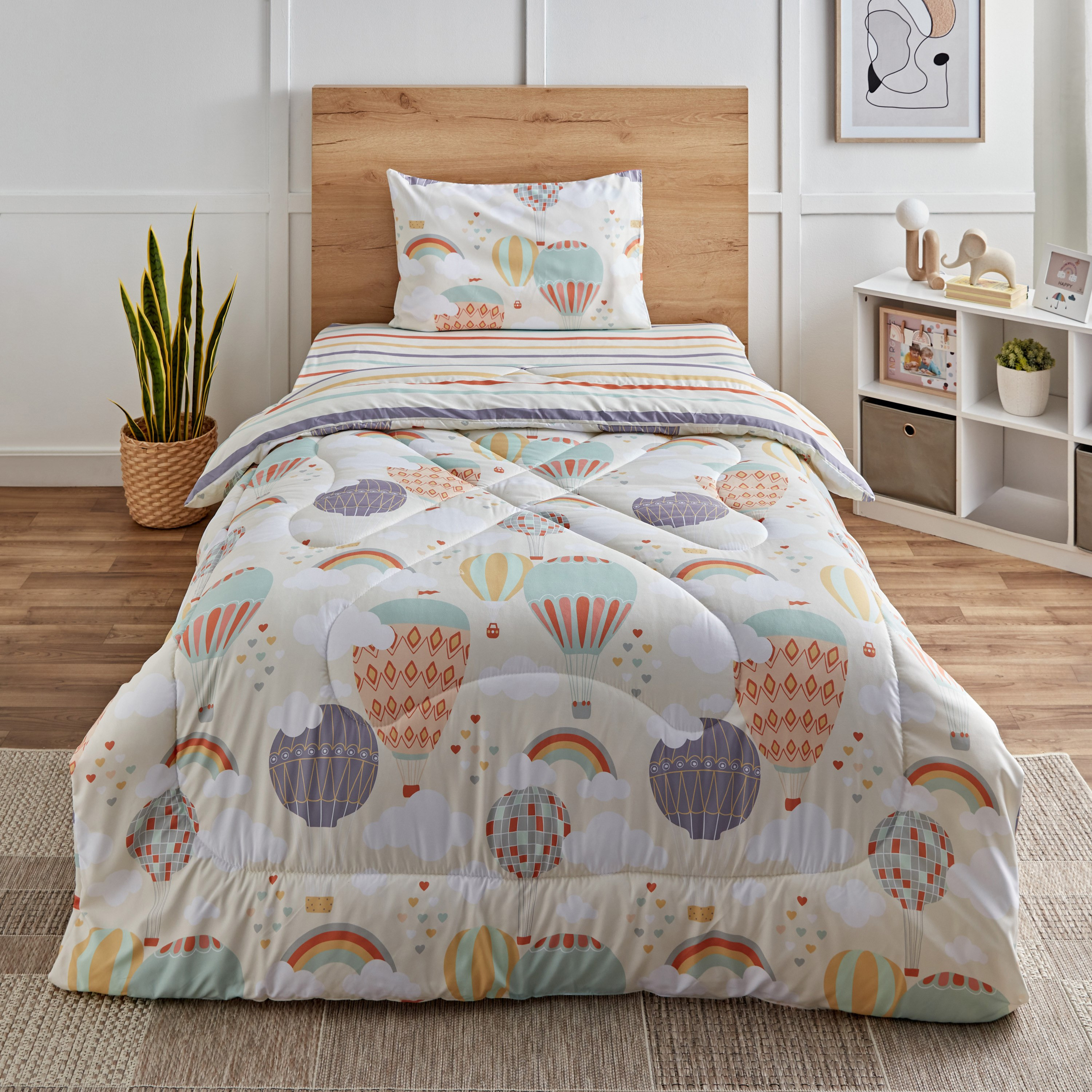 طقم لحاف توين ألياف دقيقة قطعتين إيفوريا من بلاي لاند -160x220 سم-hbxhomeware-hbxkidsandyouth-image-2