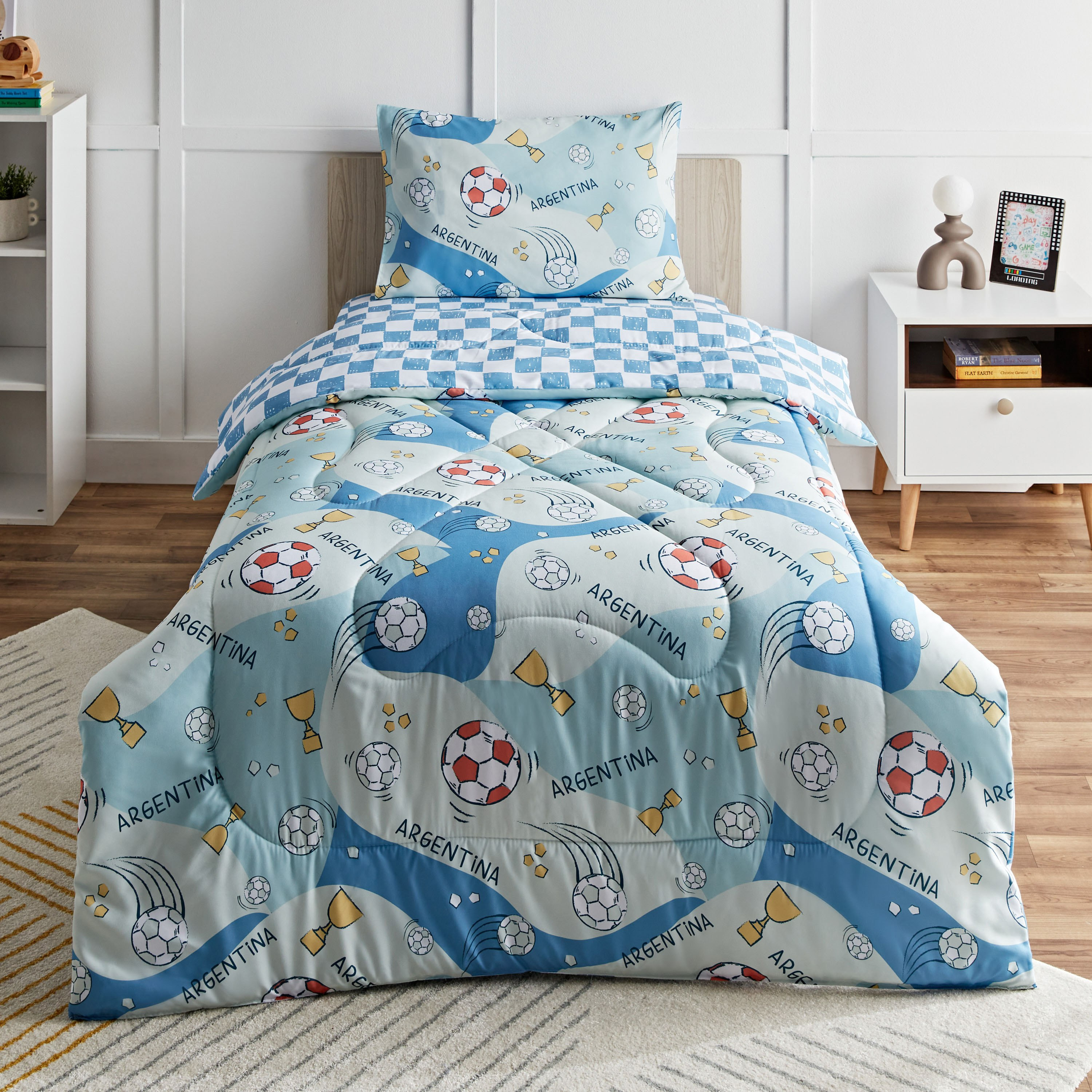 طقم لحاف فردي من ألياف دقيقة قطعتين أرينا من أركيد - 135x220 سم-hbxhomeware-hbxkidsandyouth-image-2