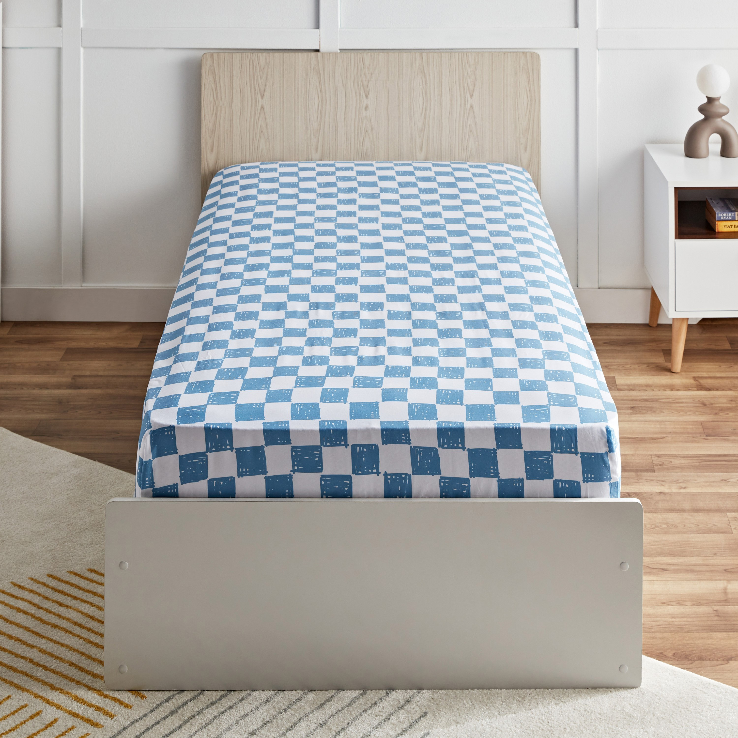 شرشف مطاطي فردي سادة من الألياف الدقيقة أرينا من أركيد - 90x200+25 سم-hbxhomeware-hbxkidsandyouth-image-2