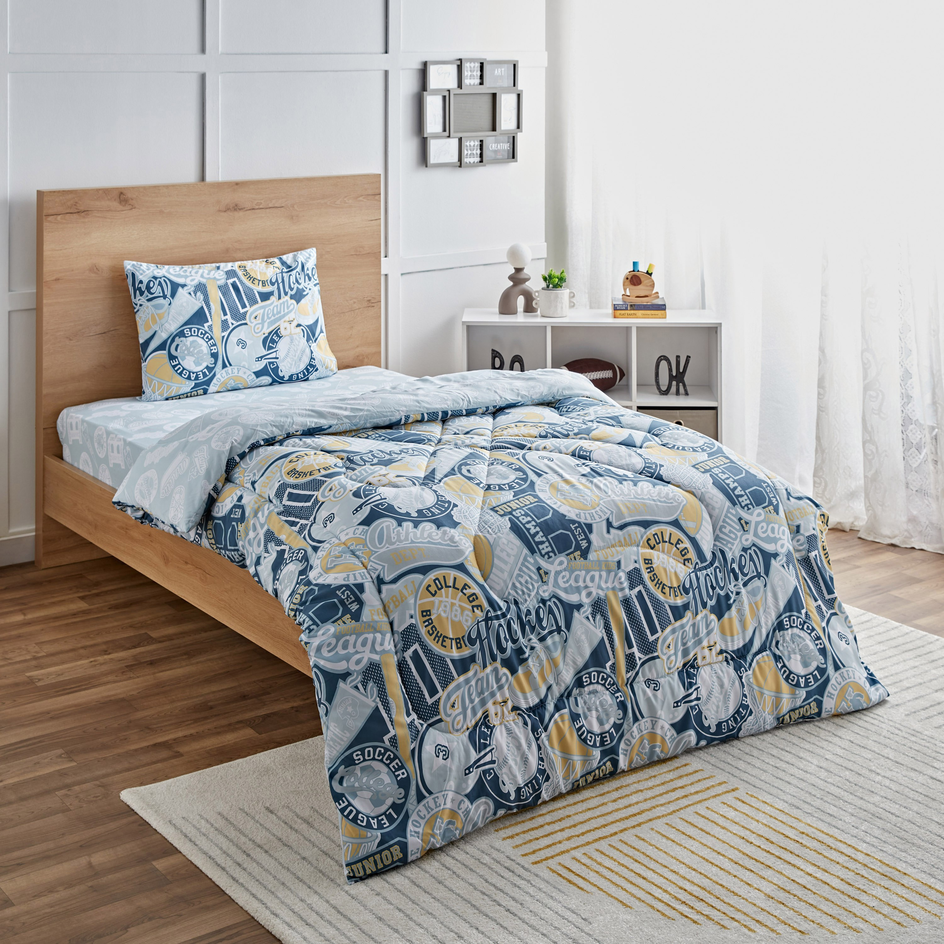 طقم لحاف توين من الألياف الدقيقة قطعتين ليتس بلاي من أركيد - 160x220 سم-hbxhomeware-hbxkidsandyouth-image-1