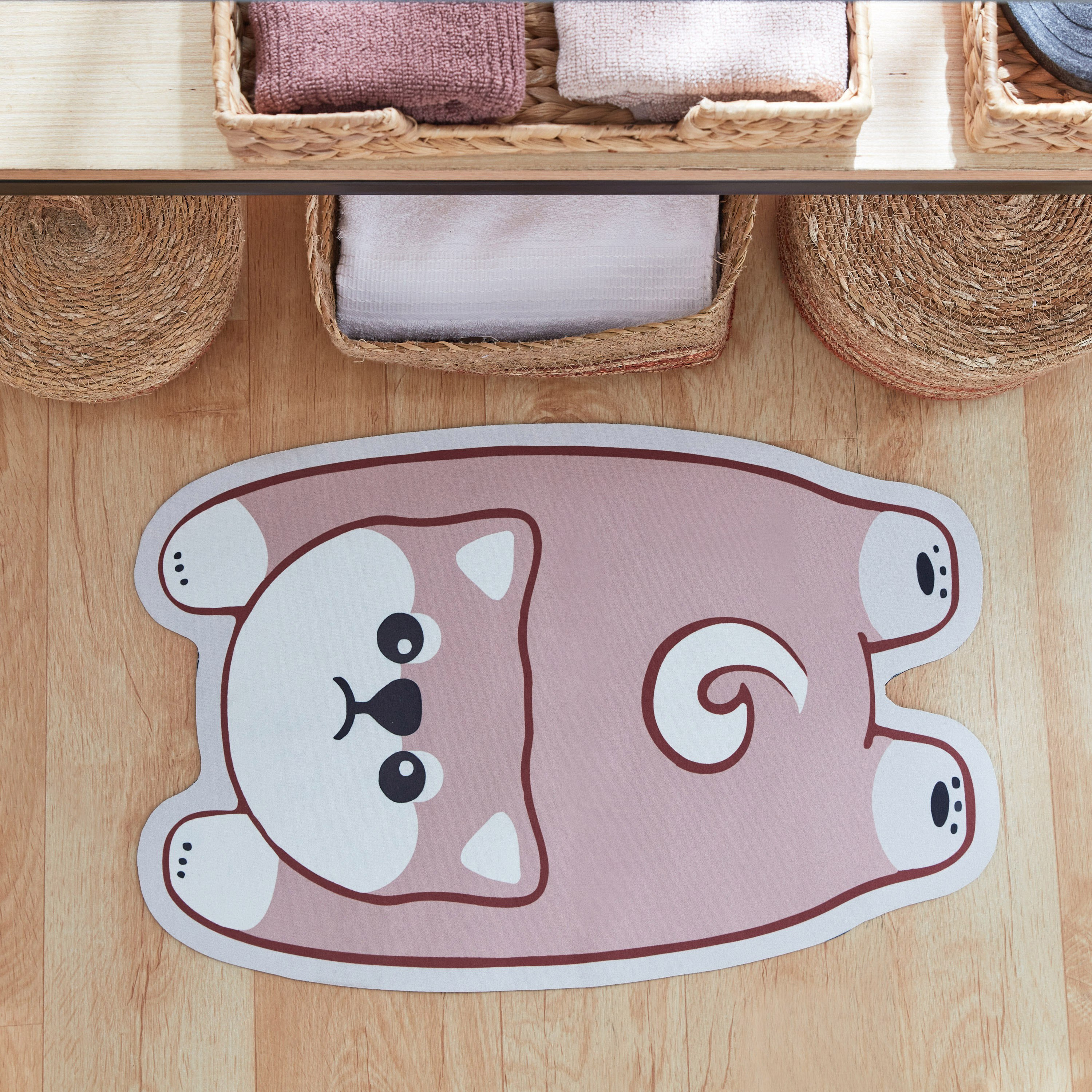 سجادة حمام ماصة بتصميم قطة من بلاي لاند - 40x60 سم-hbxhomeware-kidsessentials-kidsbathmatsandtubmats-image-1
