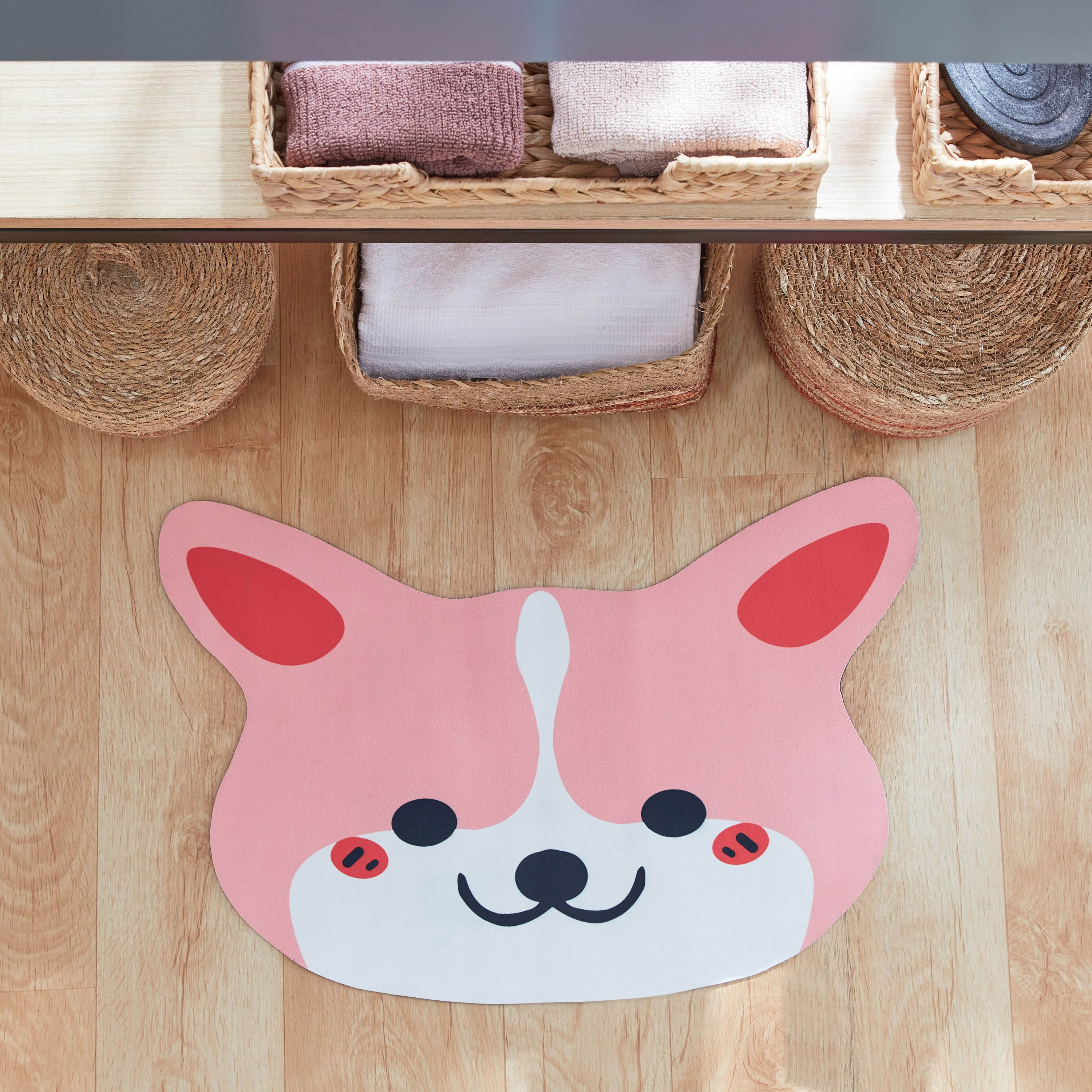سجادة حمام ماصة بتصميم وجه قطة من بلاي لاند - 40x60 سم-hbxhomeware-kidsessentials-kidsbathmatsandtubmats-image-1
