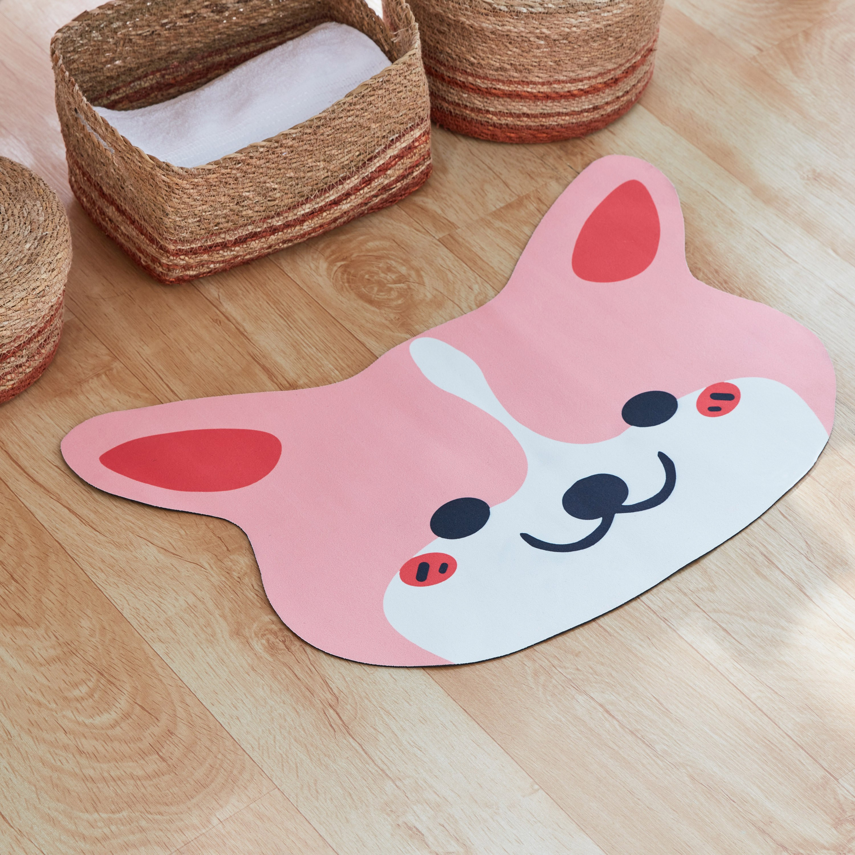 سجادة حمام ماصة بتصميم وجه قطة من بلاي لاند - 40x60 سم-hbxhomeware-kidsessentials-kidsbathmatsandtubmats-image-2