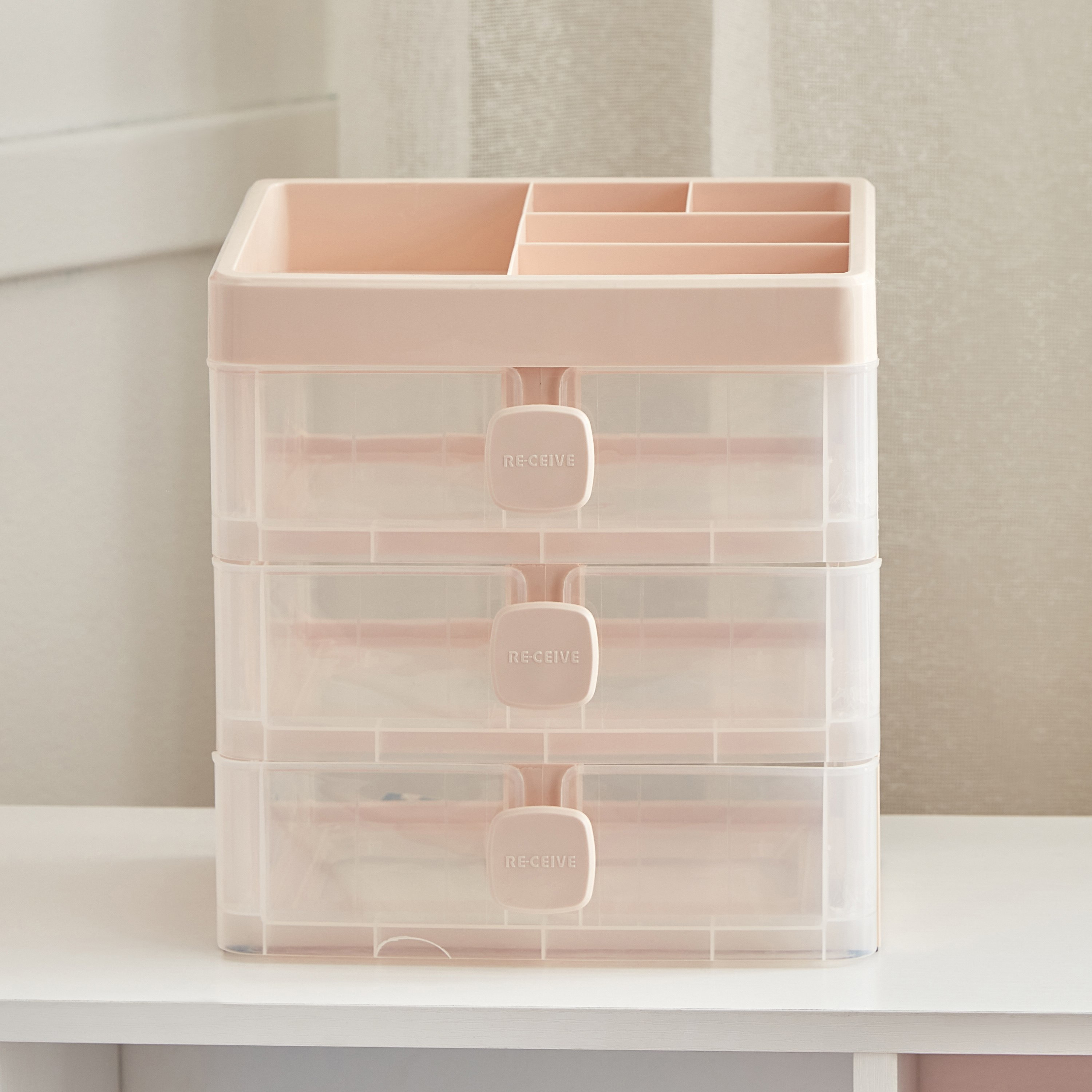 صندوق تخزين 3 طبقات من فلاترباي - 23.2x16.5x25.7 سم-hbxhomeware-hbxkidsandyouth-image-3