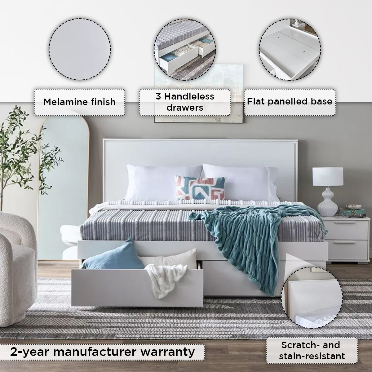Frankfurt King Bed with 4 Drawers - 180x200 cm-PROMO_HB_BAH_THRESHOLD_Furniture_100426-image-4