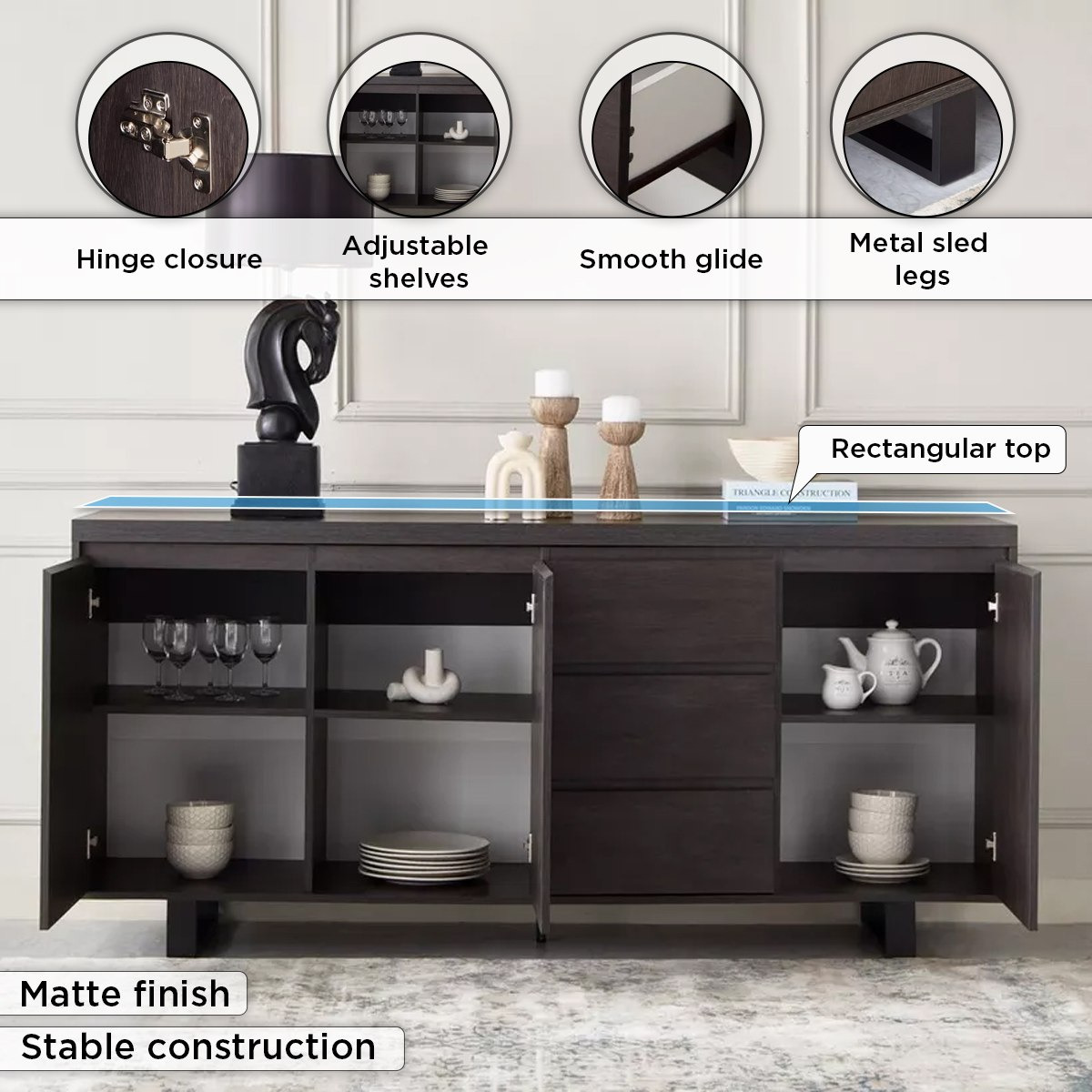 Indus 3-Door Sideboard with 3 Drawers-hbxfurniture-diningroom-buffetsandsideboards-image-5