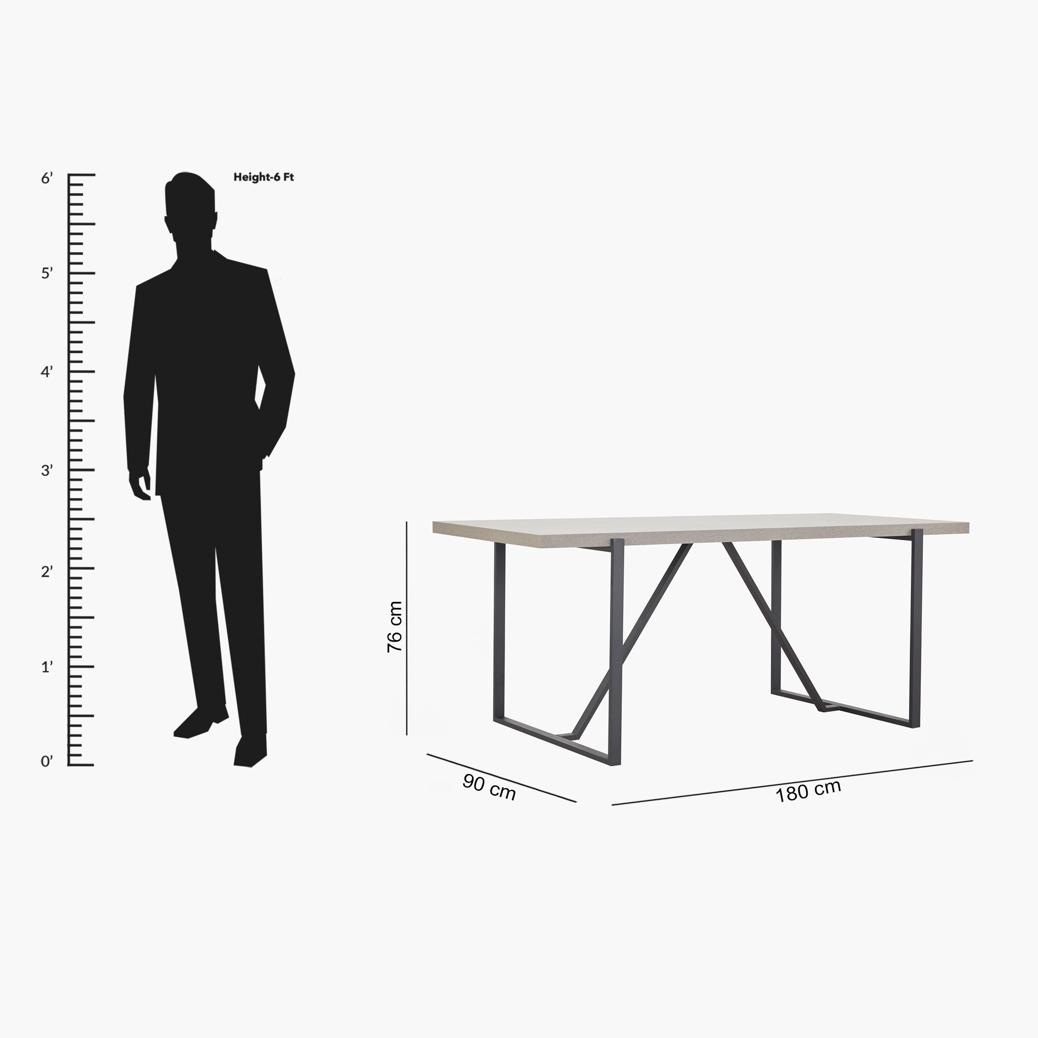 طاولة سفرة لـ6 مقاعد من إندوس-hbxdiningroom-diningtablesandsets-diningtables-sixseater-image-9