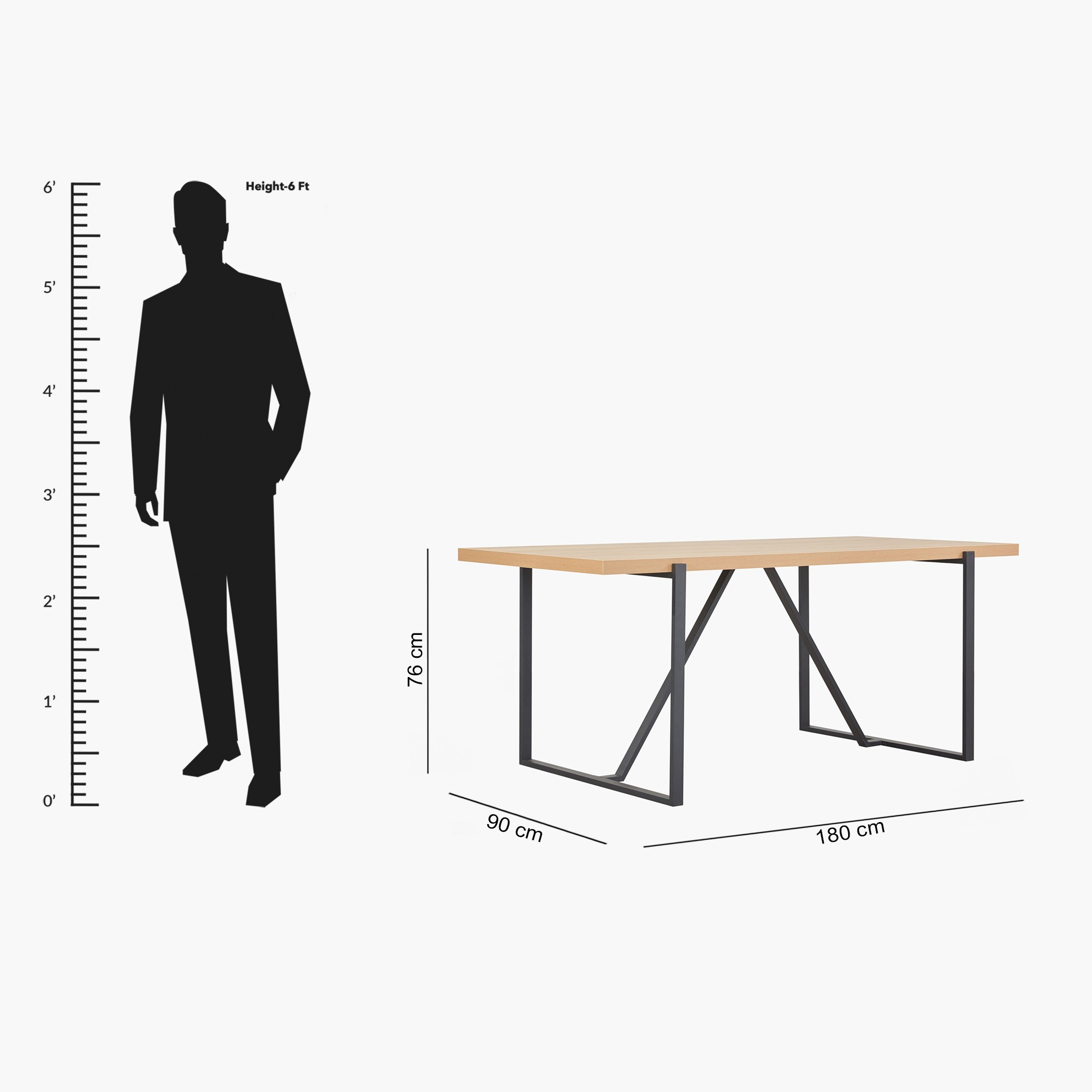 Indus 6-Seater Dining Table-hbxdiningroom-diningtablesandsets-diningtables-sixseater-image-10
