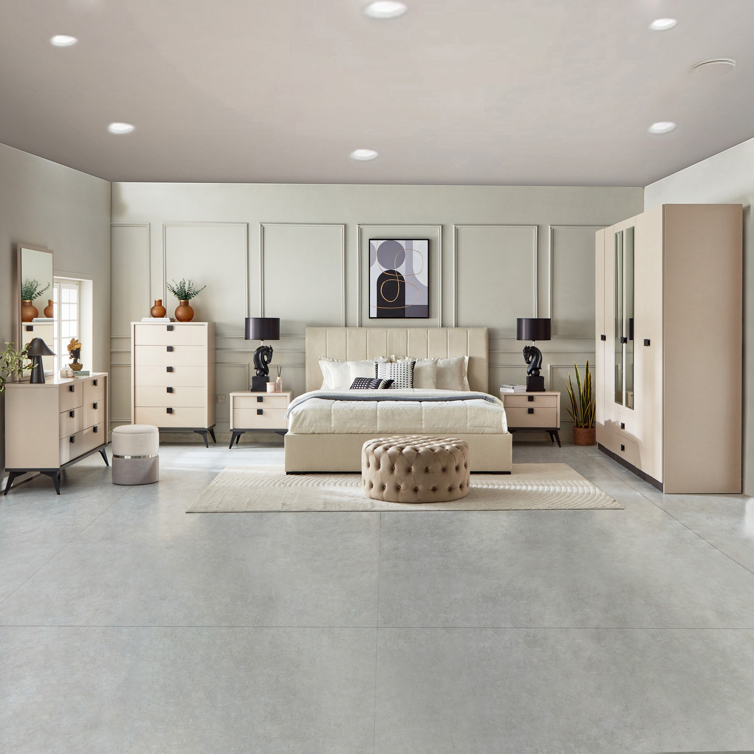 خزانة ملابس 6 أبواب بدرجين ومرآتين من لوكسمبورج-hbxfurniture-wardrobes-image-13