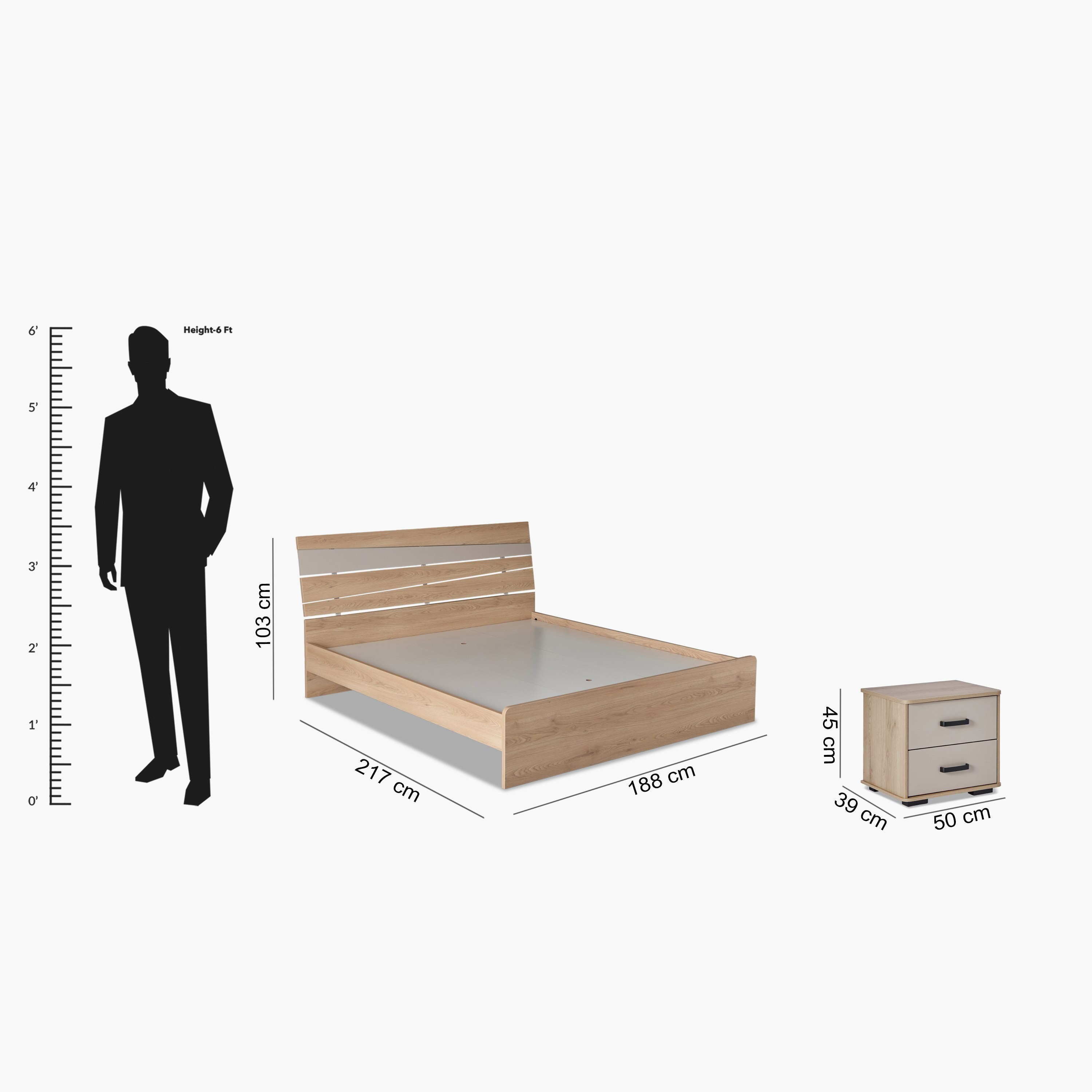 طقم غرفة نوم كينج 5 قطع - مدريد من موڤو  - 180x200 سم-hbxbedroom-bedsandbedsets-bedroomsets-king-image-24