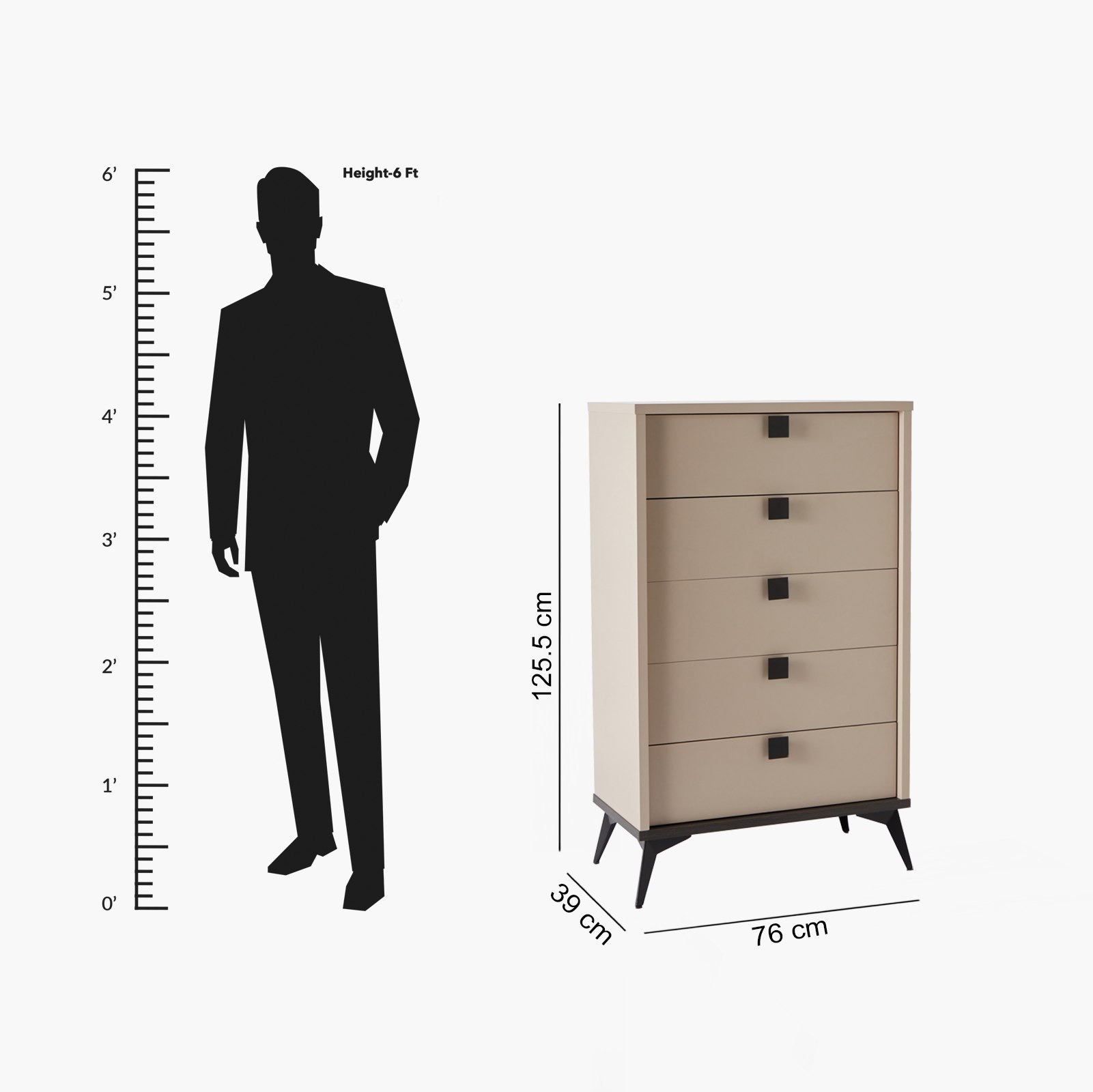 Luxembourg Chest of 5 Drawers-hbxfurniture-dressersandchests-chestofdrawers-image-11