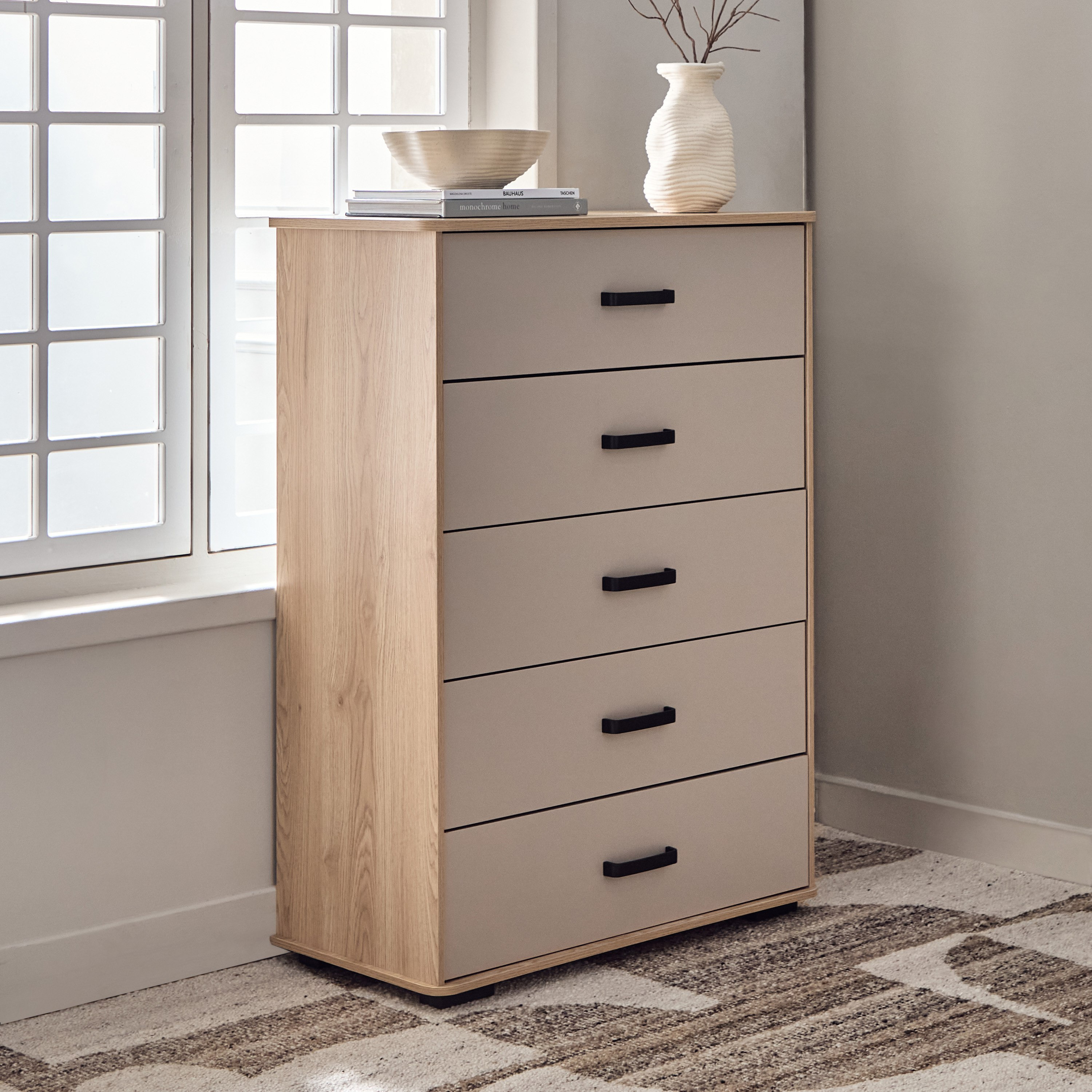 وحدة تخزين 5 أدراج - مدريد من موڤو -hbxfurniture-dressersandchests-chestofdrawers-image-1