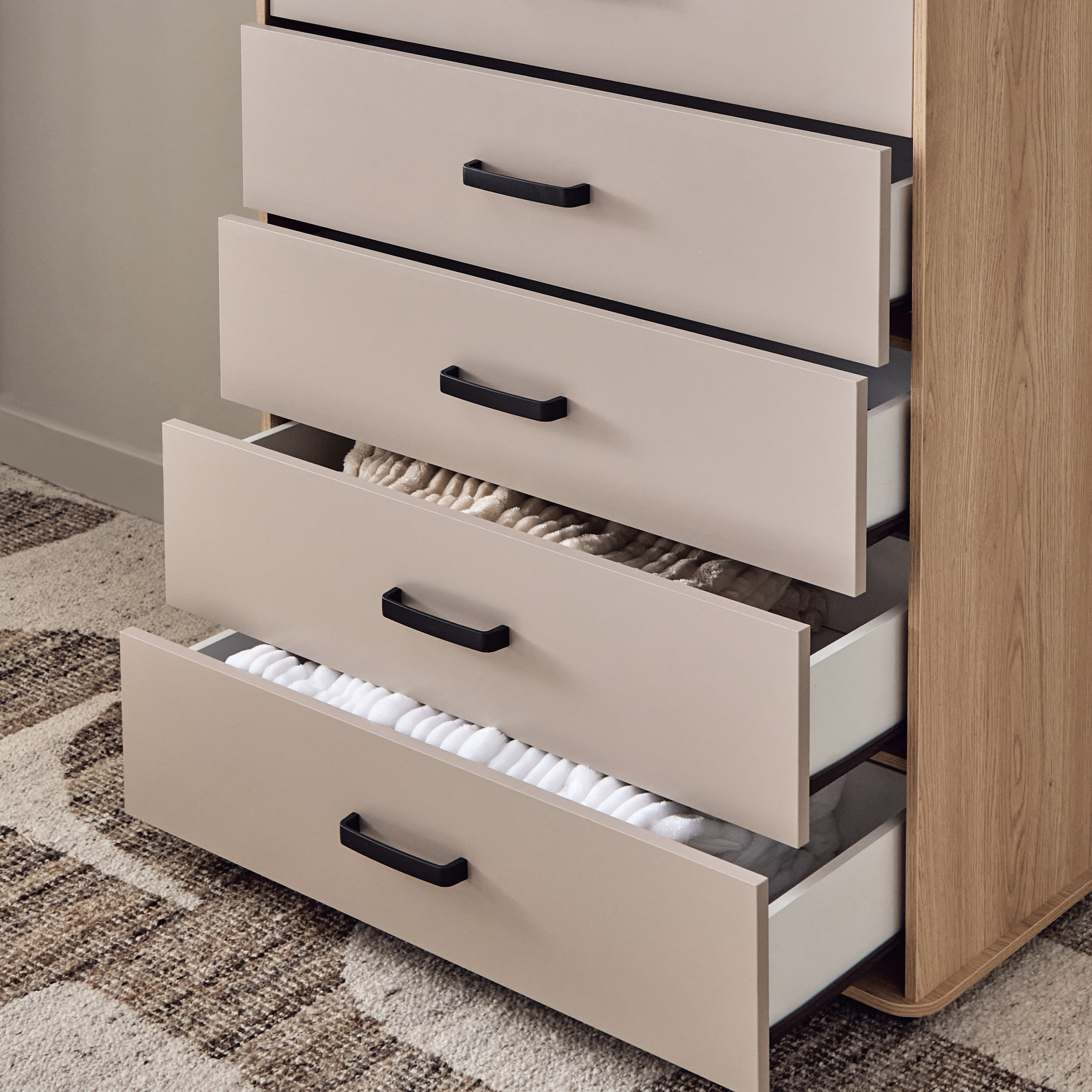وحدة تخزين 5 أدراج - مدريد من موڤو -hbxfurniture-dressersandchests-chestofdrawers-image-3