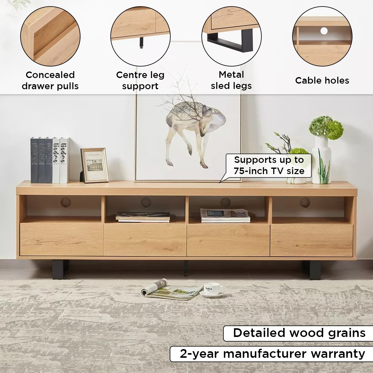 Indus 1.9 Metre TV Unit for TVs up to 75 inches-hbxlivingroom-mediaunitsandstorage-tvunits-image-4
