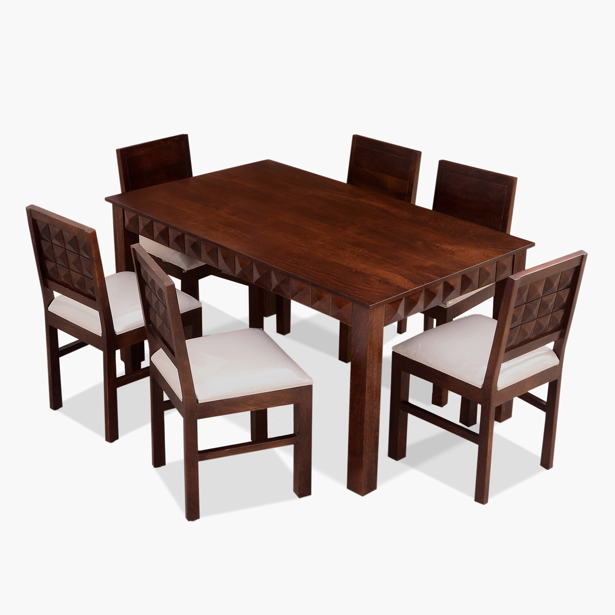 Aakrit Solid Wood 6-Seater Dining Set-hbxfurniture-diningtablesandsets-diningsets-sixseater-image-10