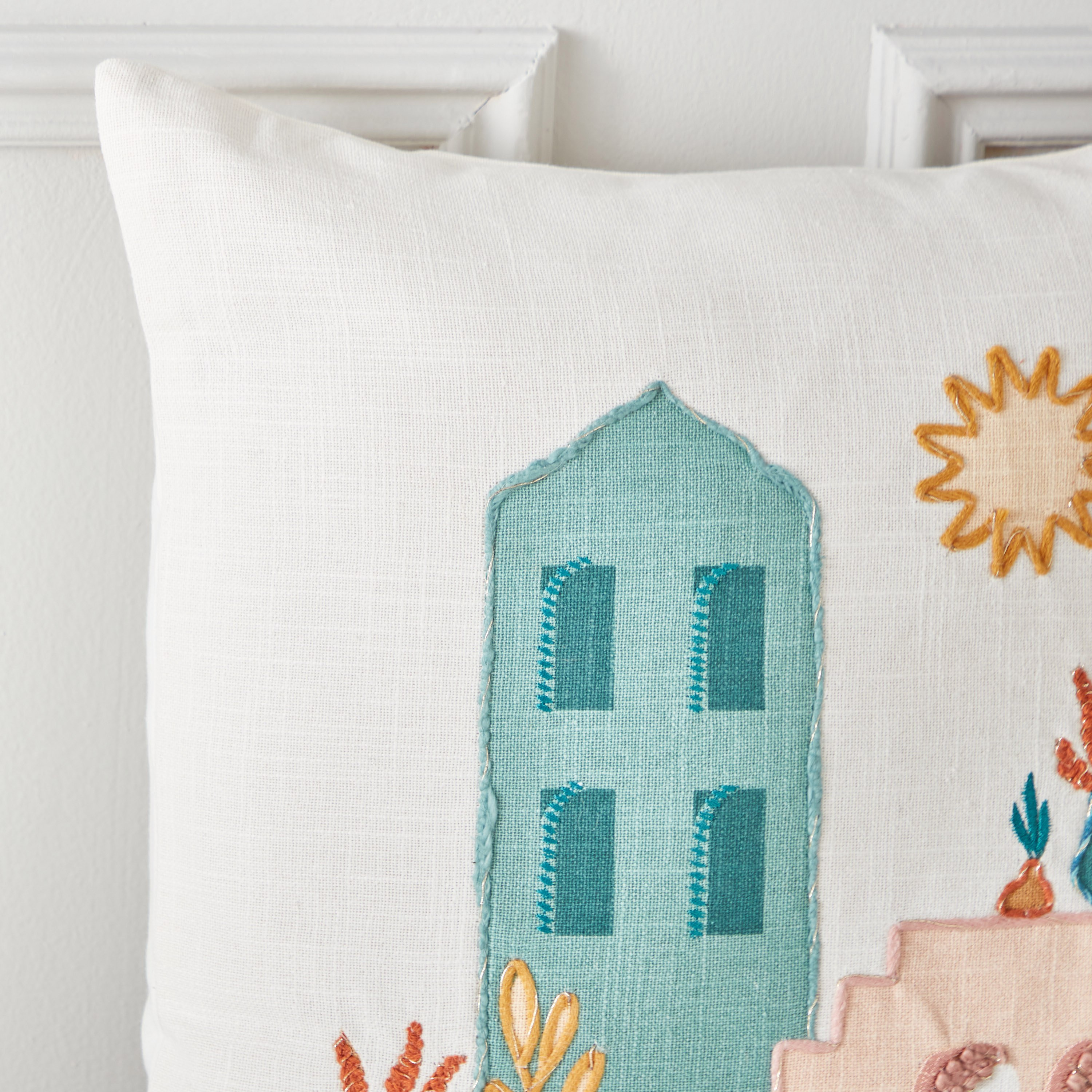 Sage Shaded Desert Embroidered Filled Cushion - 45x45 cm-hbxlivingroom-furnishings-cushionsandcovers-filledcushions-image-3