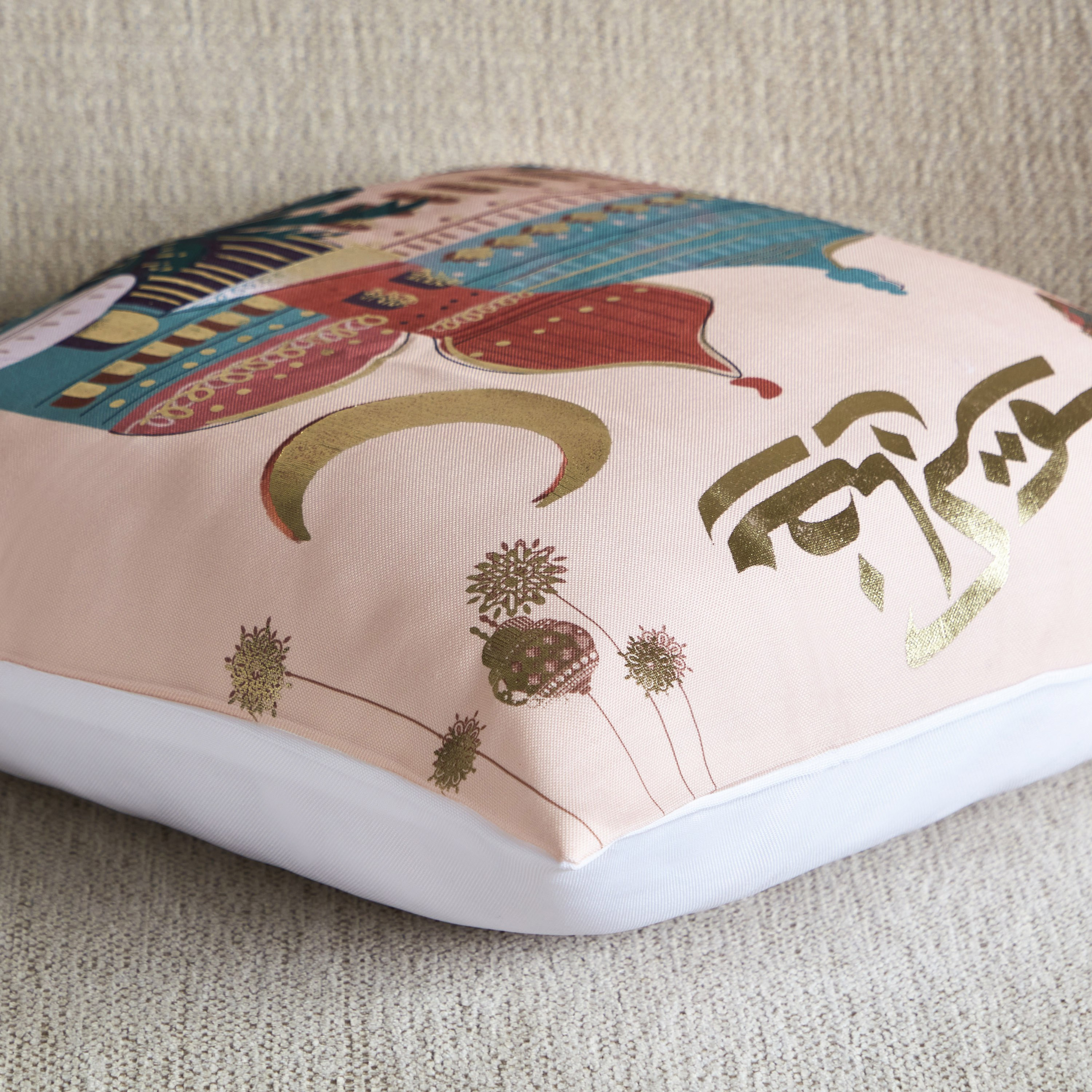 غطاء وسادة بطبعات رقمية رمضان كريم من سيلكي شين - 45x45 سم-hbxhomeware-cushionsandcovers-cushioncovers-image-3