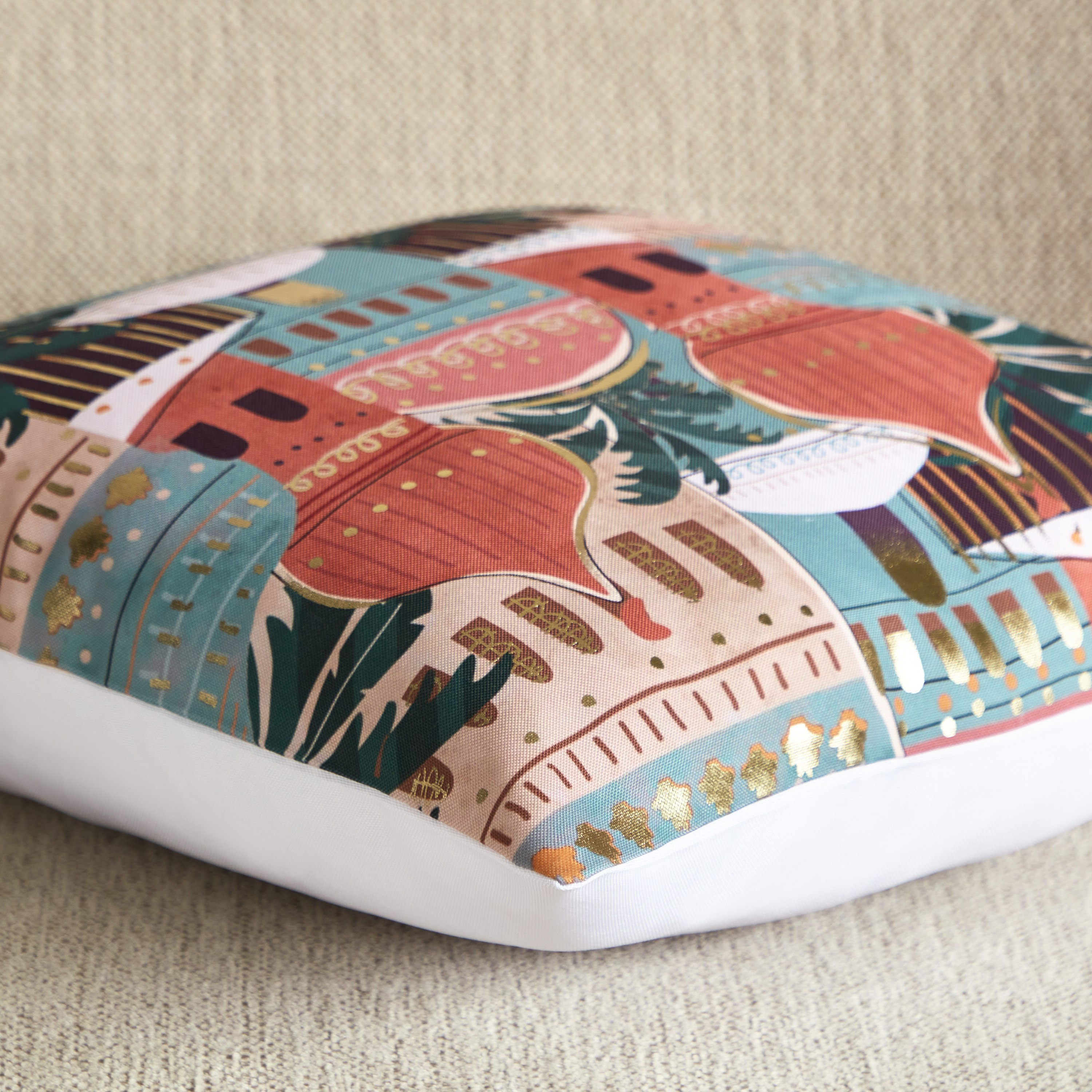 Silky Sheen Hadiya Digital Printed Cushion Cover - 45x45 cm-hbxhomeware-cushionsandcovers-cushioncovers-image-3