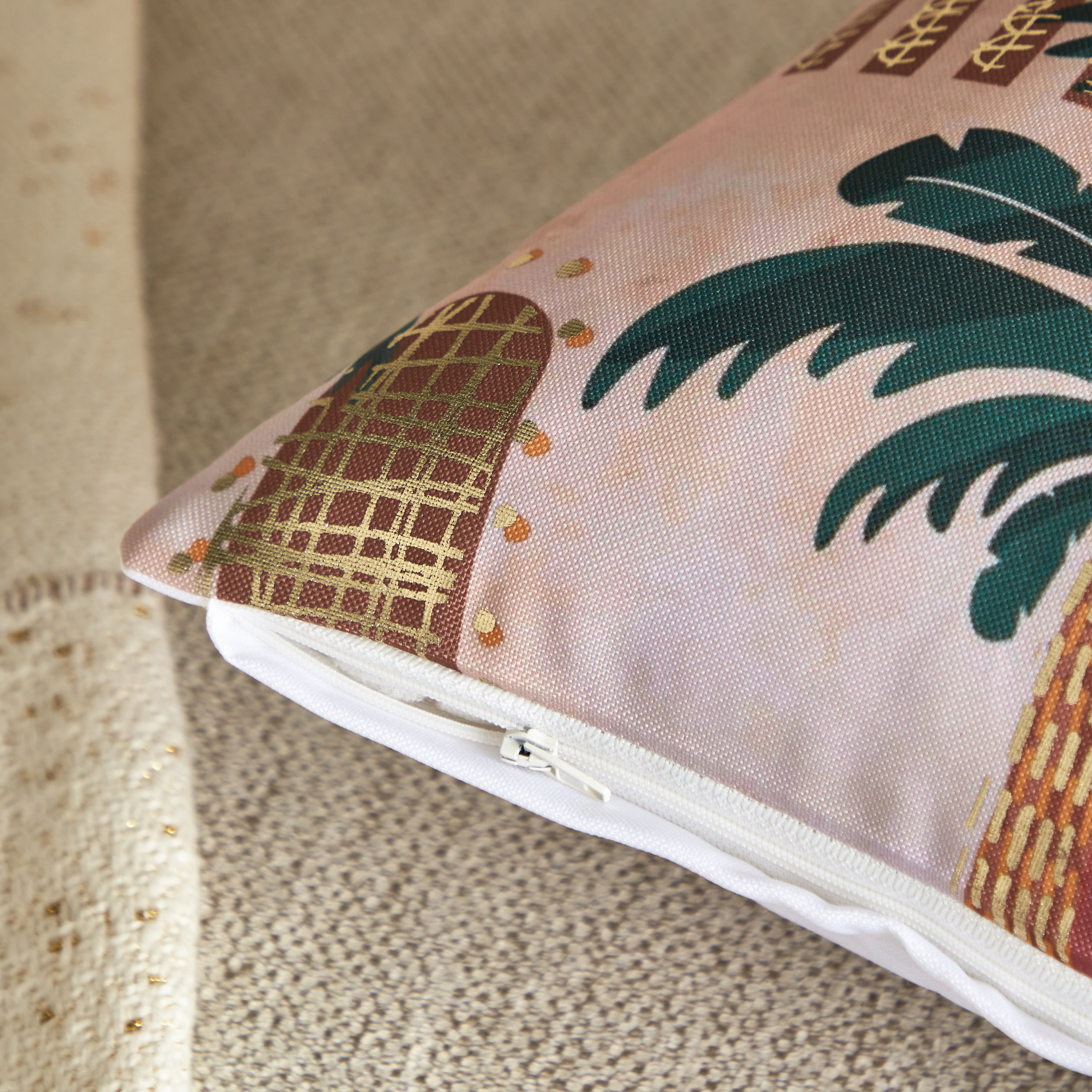 Silky Sheen Hadiya Digital Printed Cushion Cover - 45x45 cm-hbxhomeware-cushionsandcovers-cushioncovers-image-4