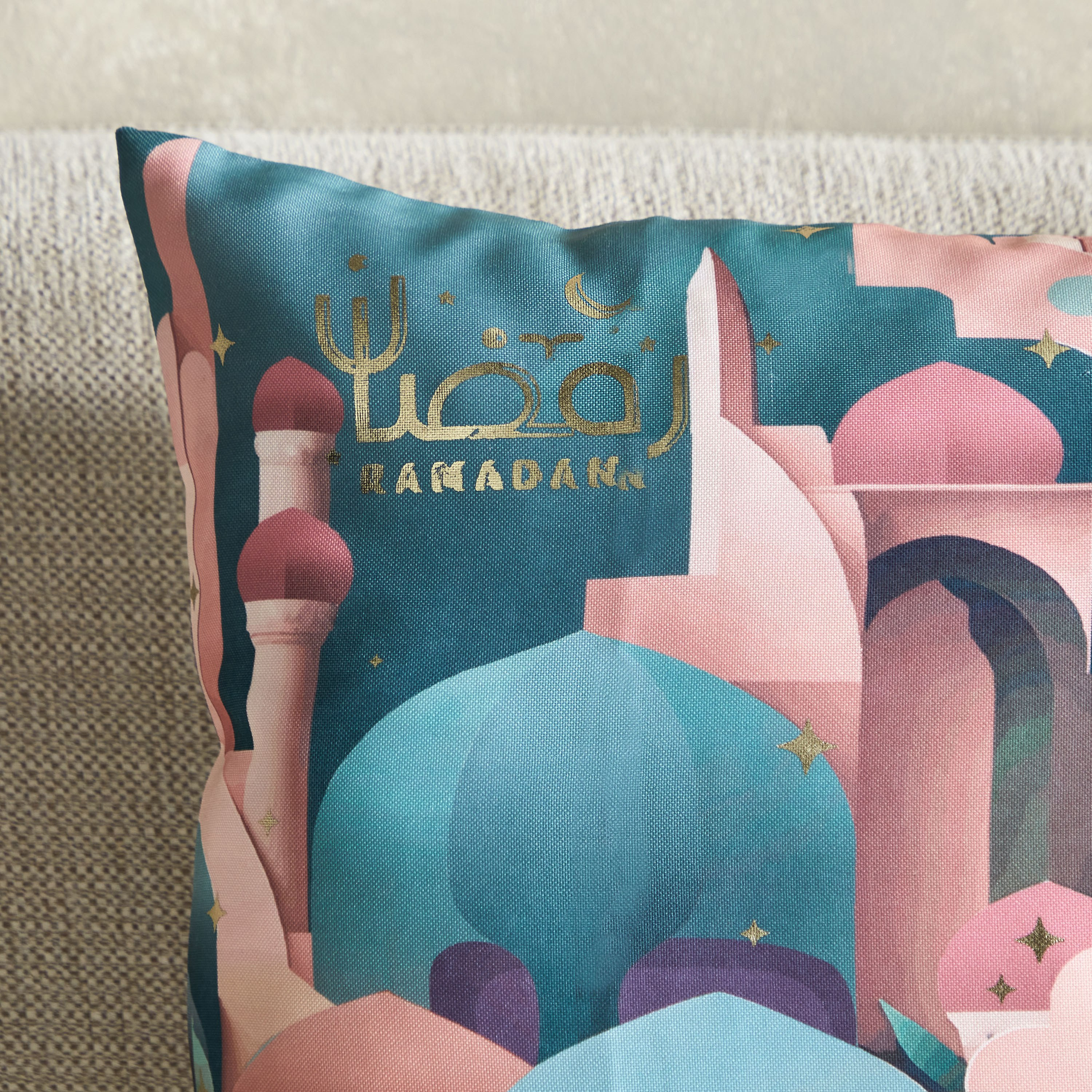 Silky Sheen Blessing Month Digital Printed Cushion Cover - 45x45 cm-hbxhomeware-cushionsandcovers-cushioncovers-image-2