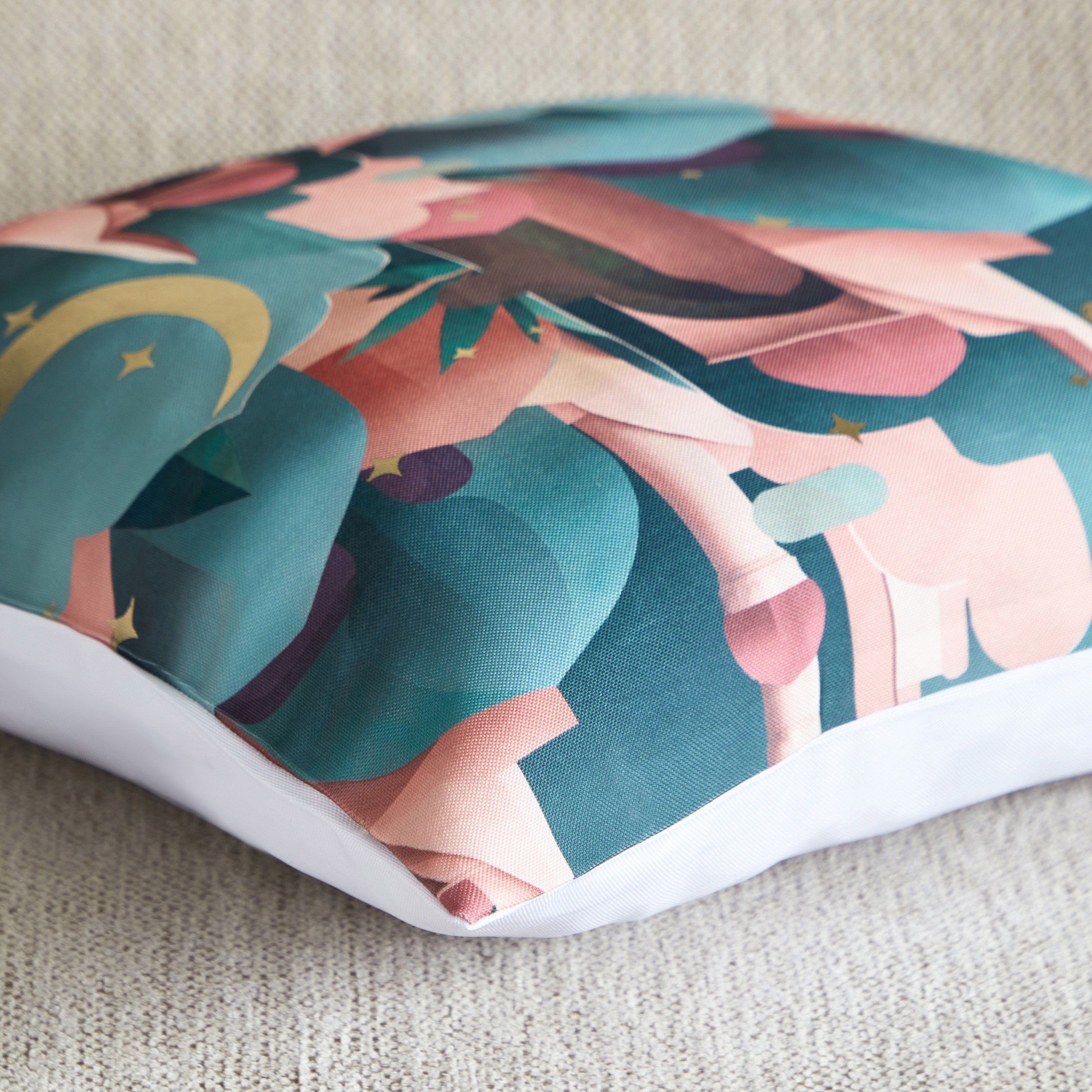 Silky Sheen Blessing Month Digital Printed Cushion Cover - 45x45 cm-hbxhomeware-cushionsandcovers-cushioncovers-image-3